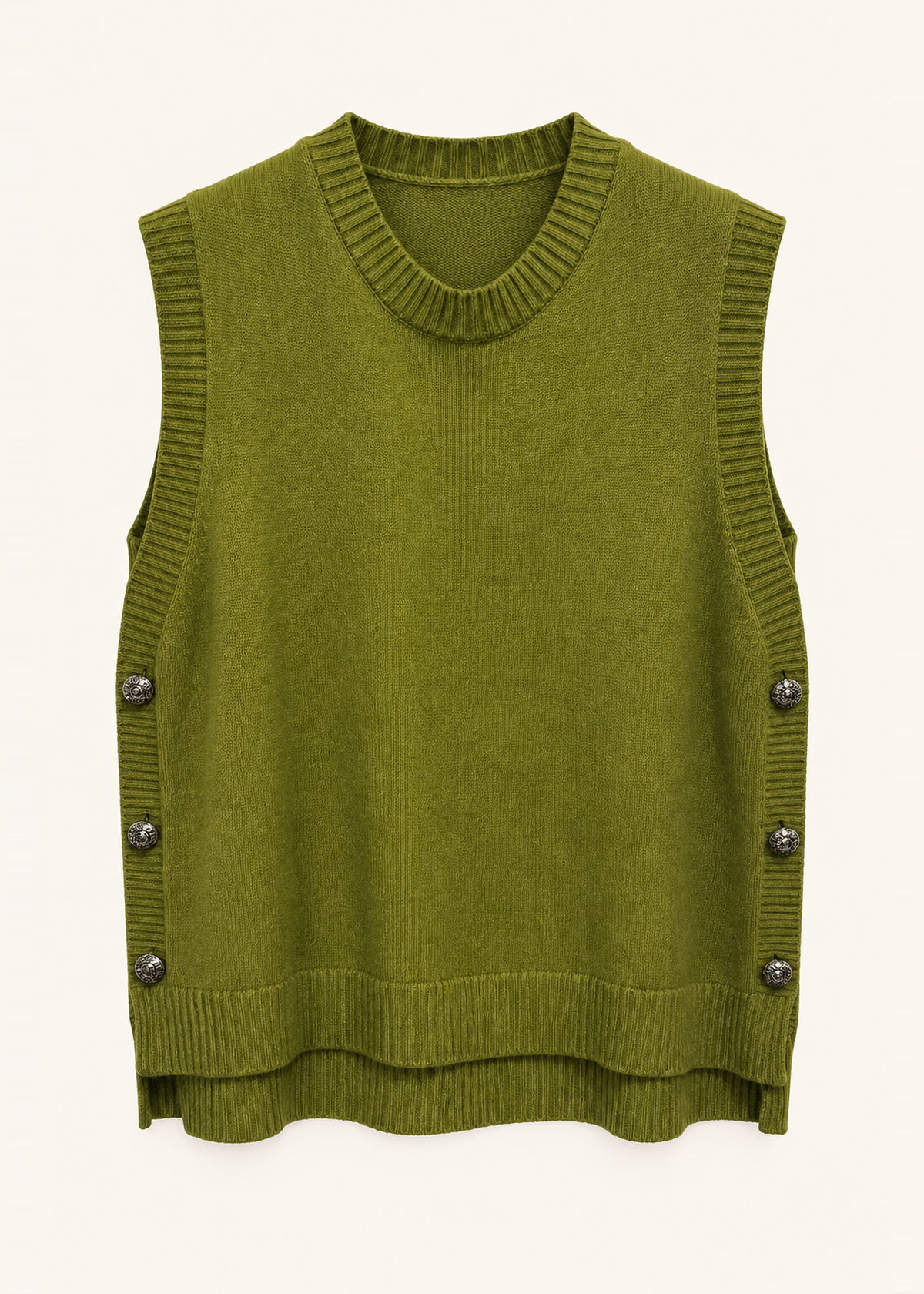 Chaleco tricot botones