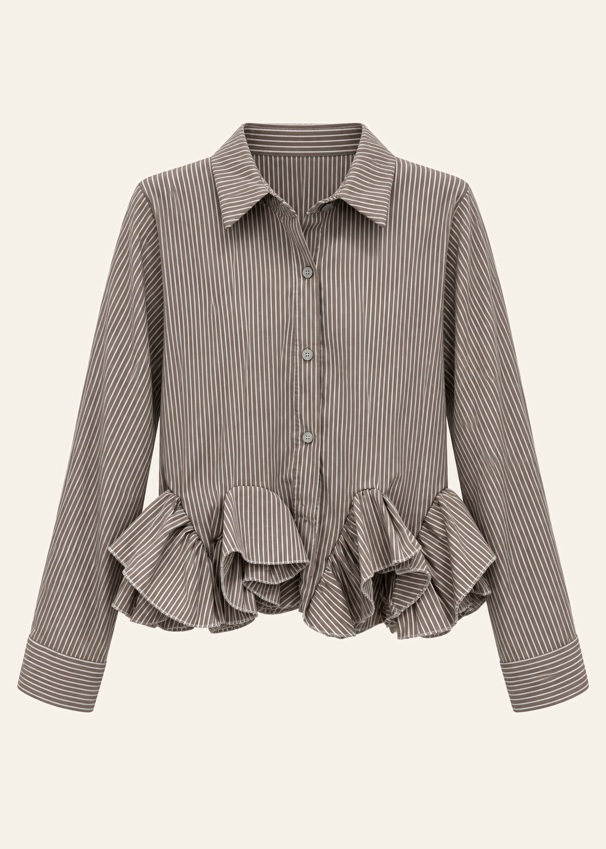 Camisa volantes rayas