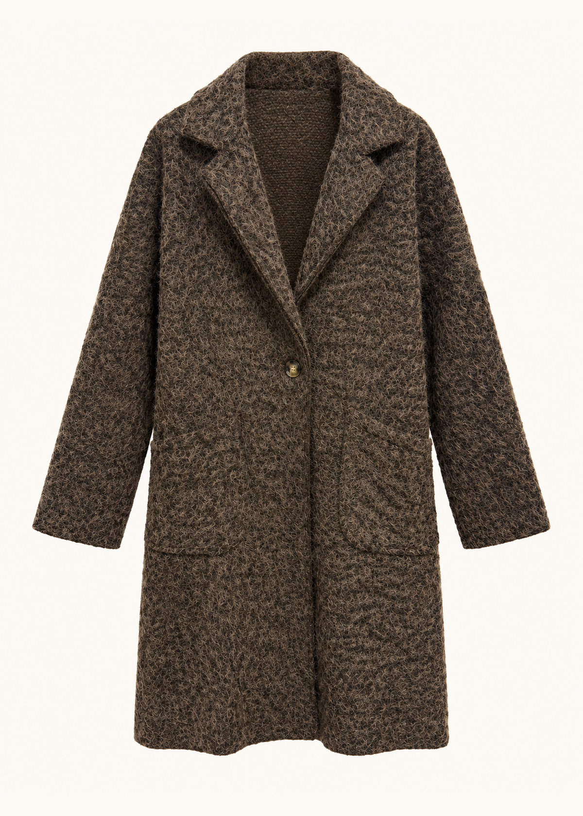 Abrigo efecto mohair
