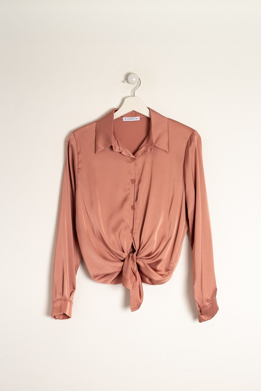 Camisa satinada