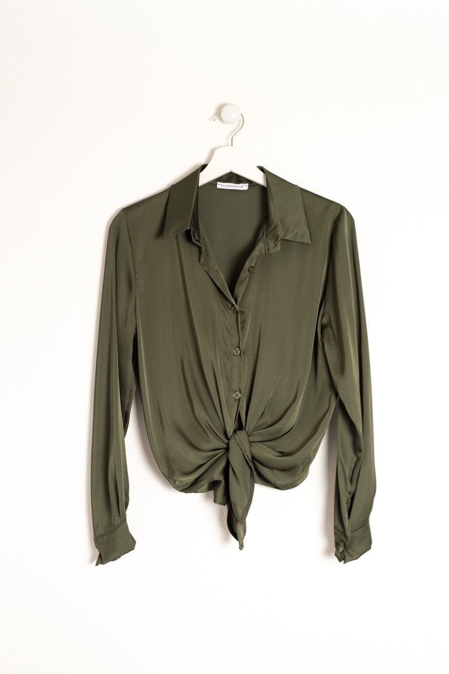 Camisa satinada