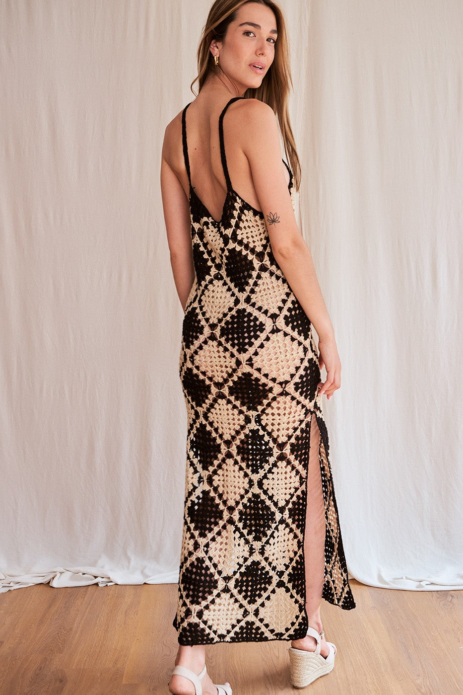 Long crochet dress