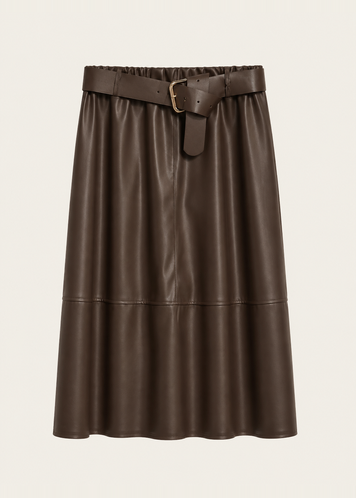 Faux leather skirt