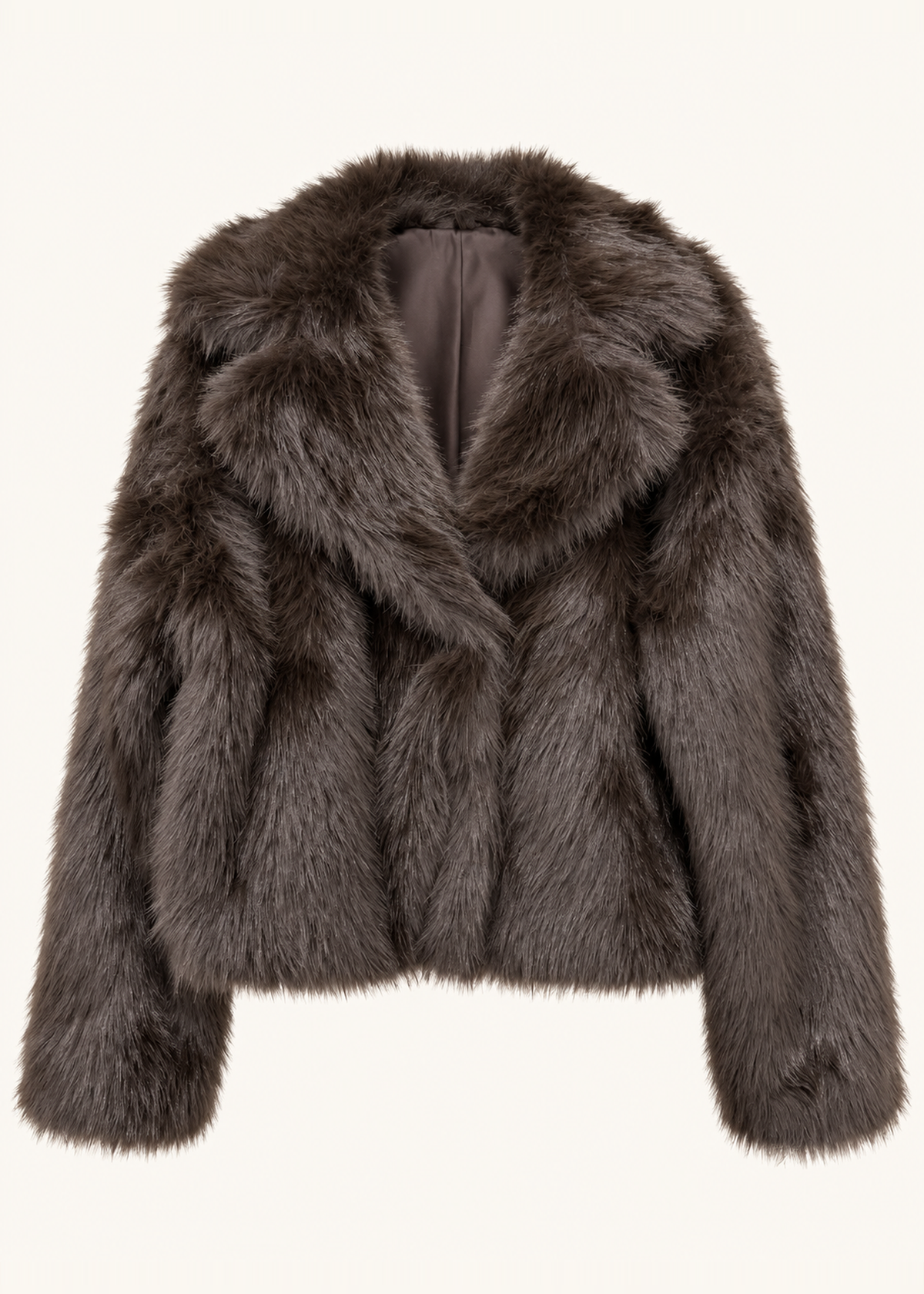 Chaqueta efecto pelo