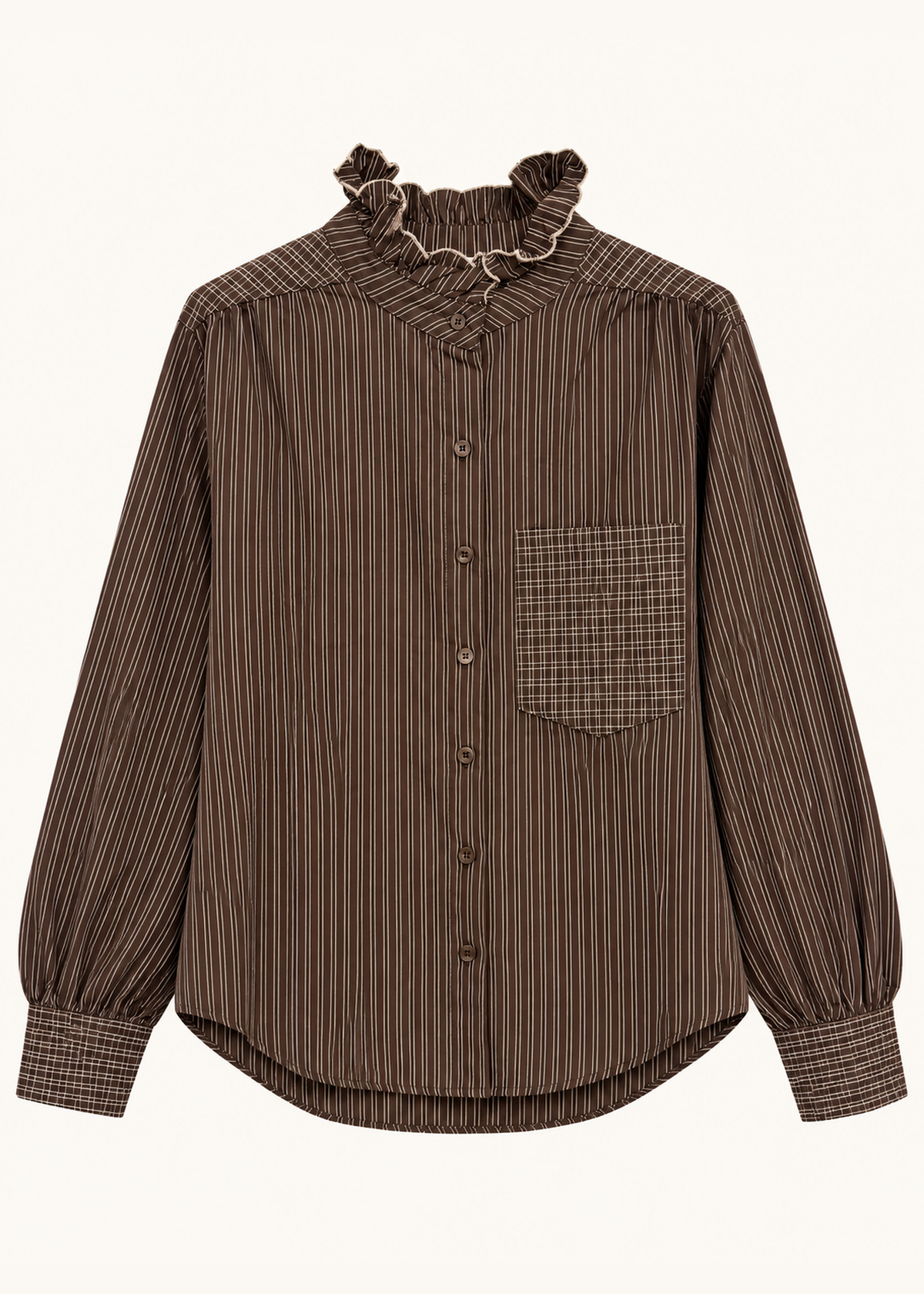 Camisa rayas volantes