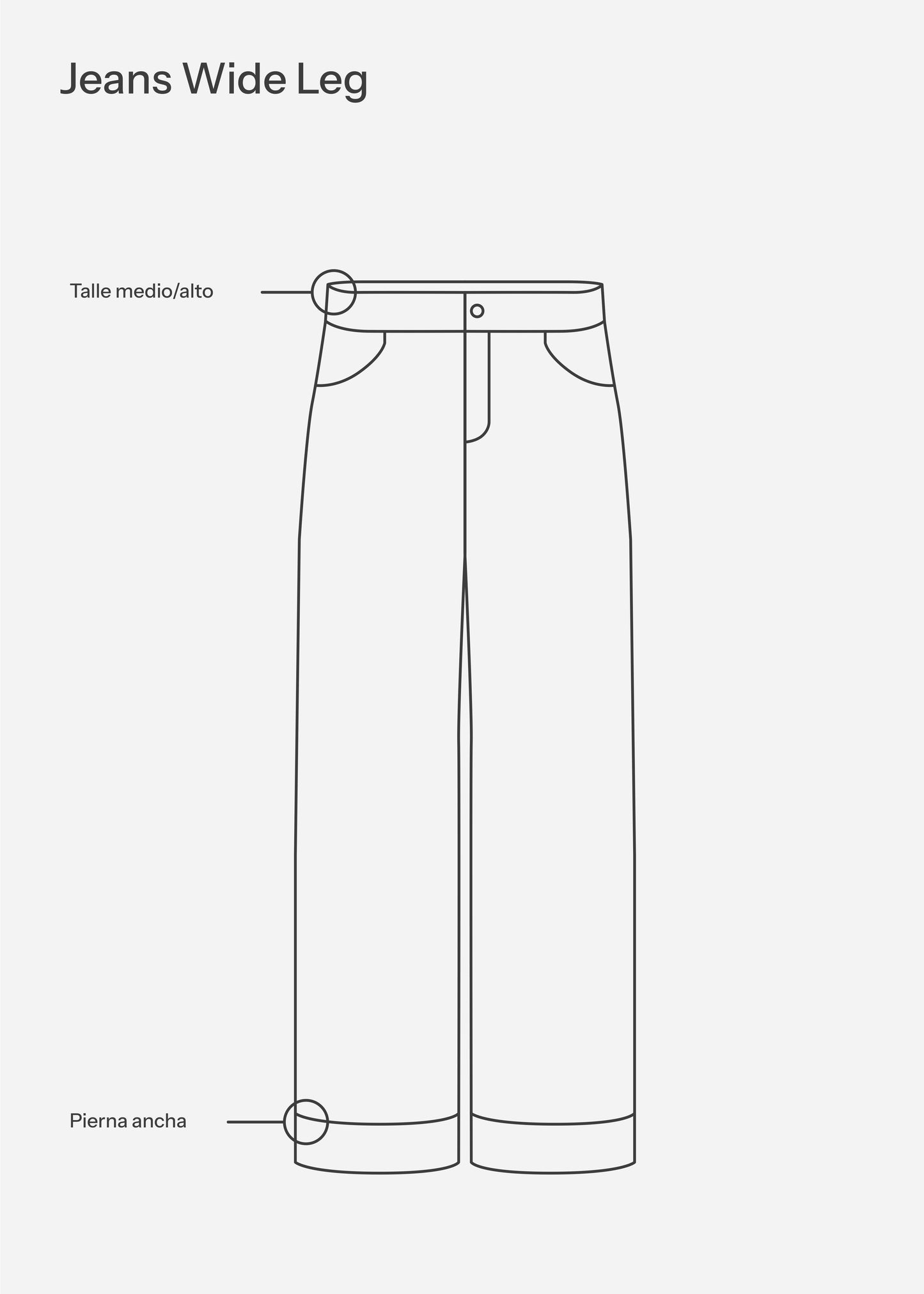Wide leg jeans