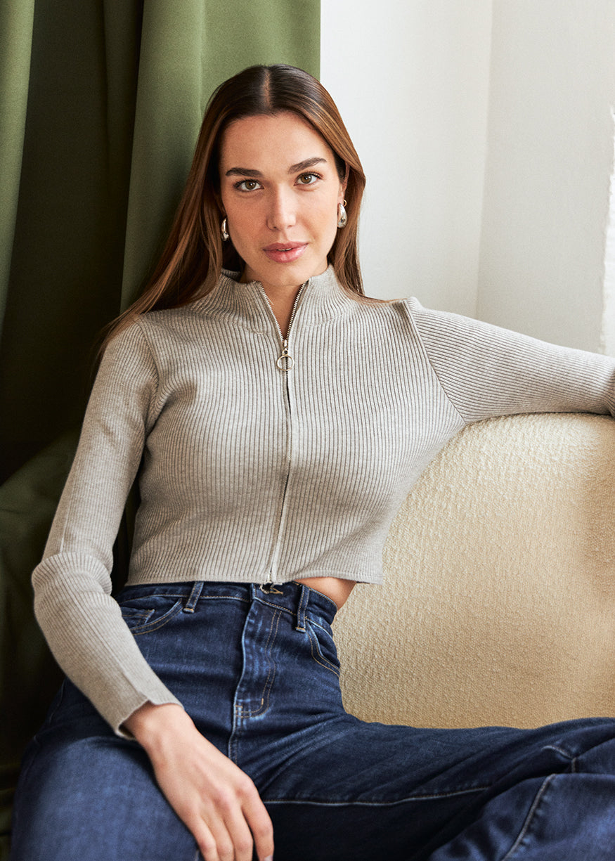 Zipper sweater