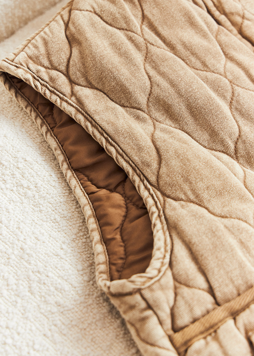 Chaleco denim acolchado