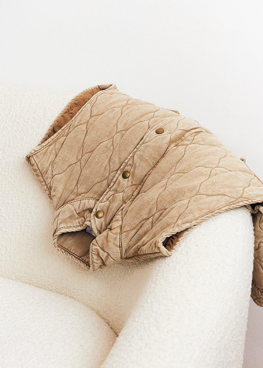 Chaleco denim acolchado