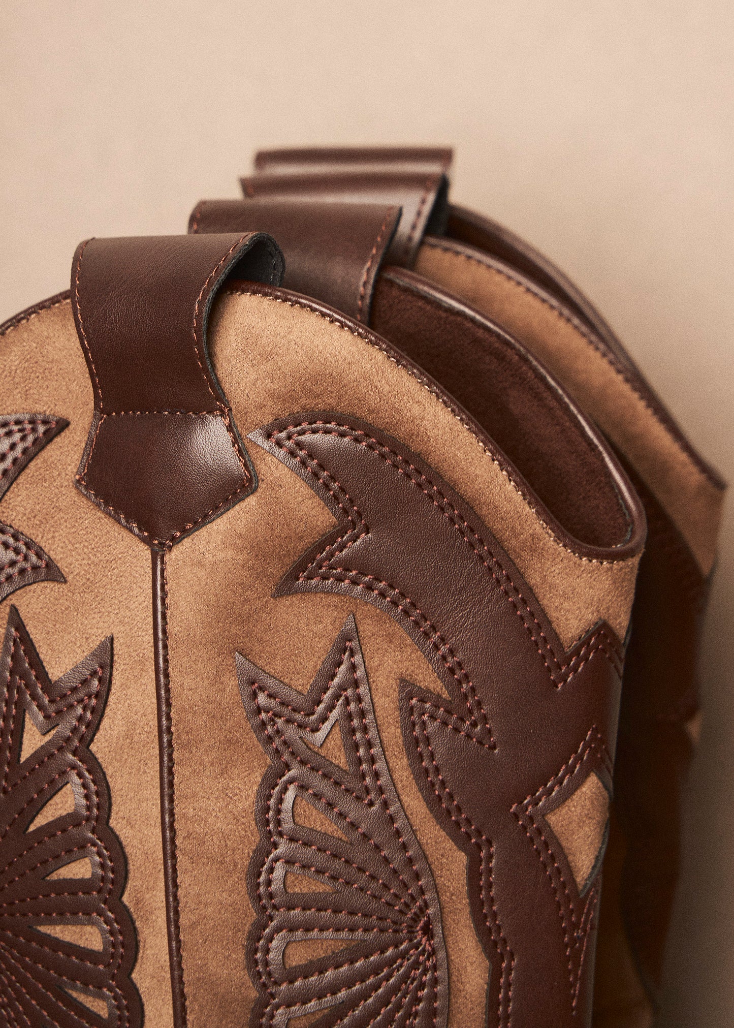Contrast cowboy boot
