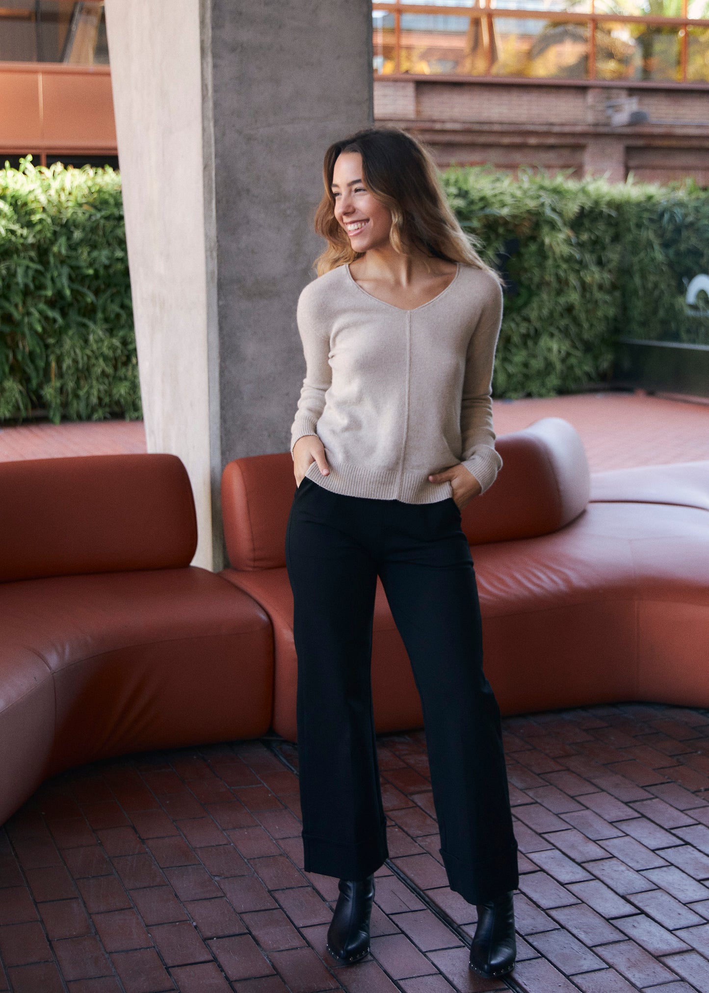 Straight seamless jersey