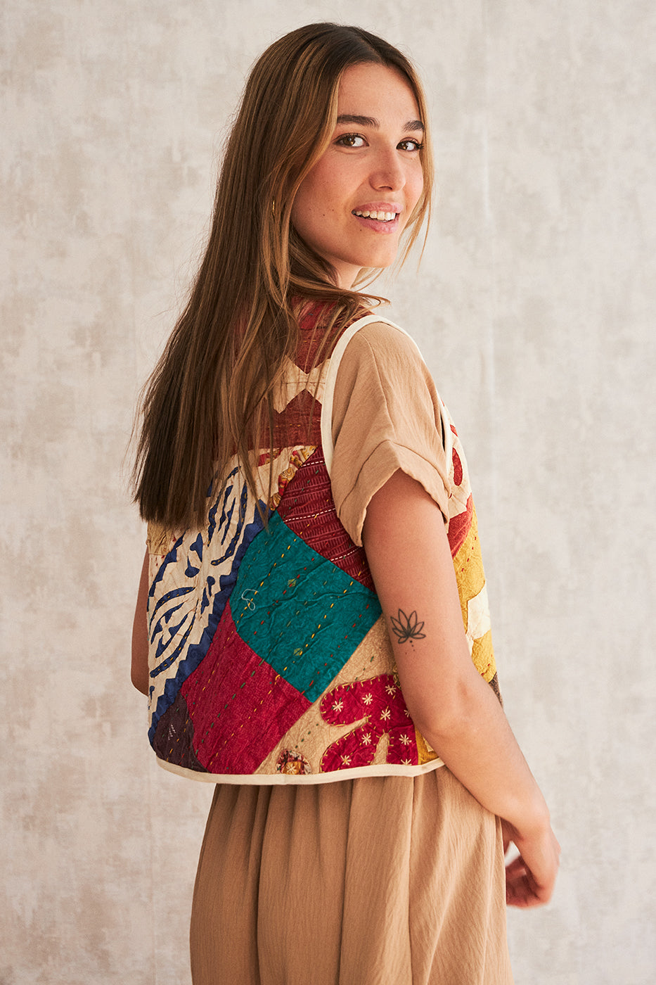 Chaleco patchwork
