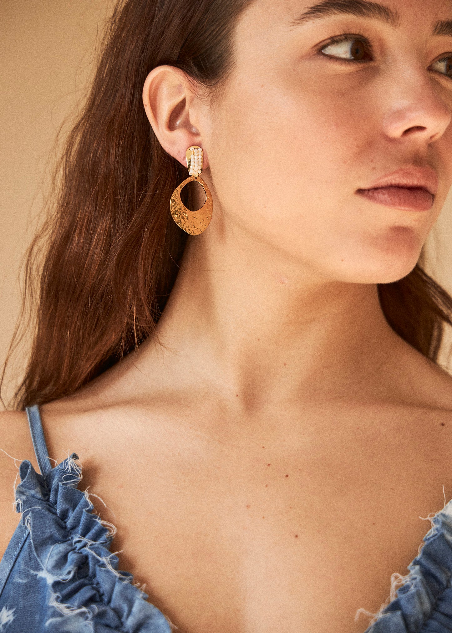 Fringe hoop earrings