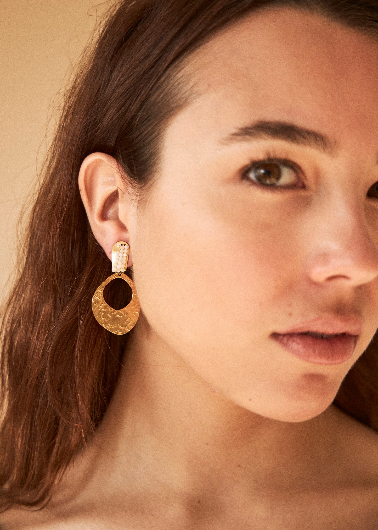 Fringe hoop earrings