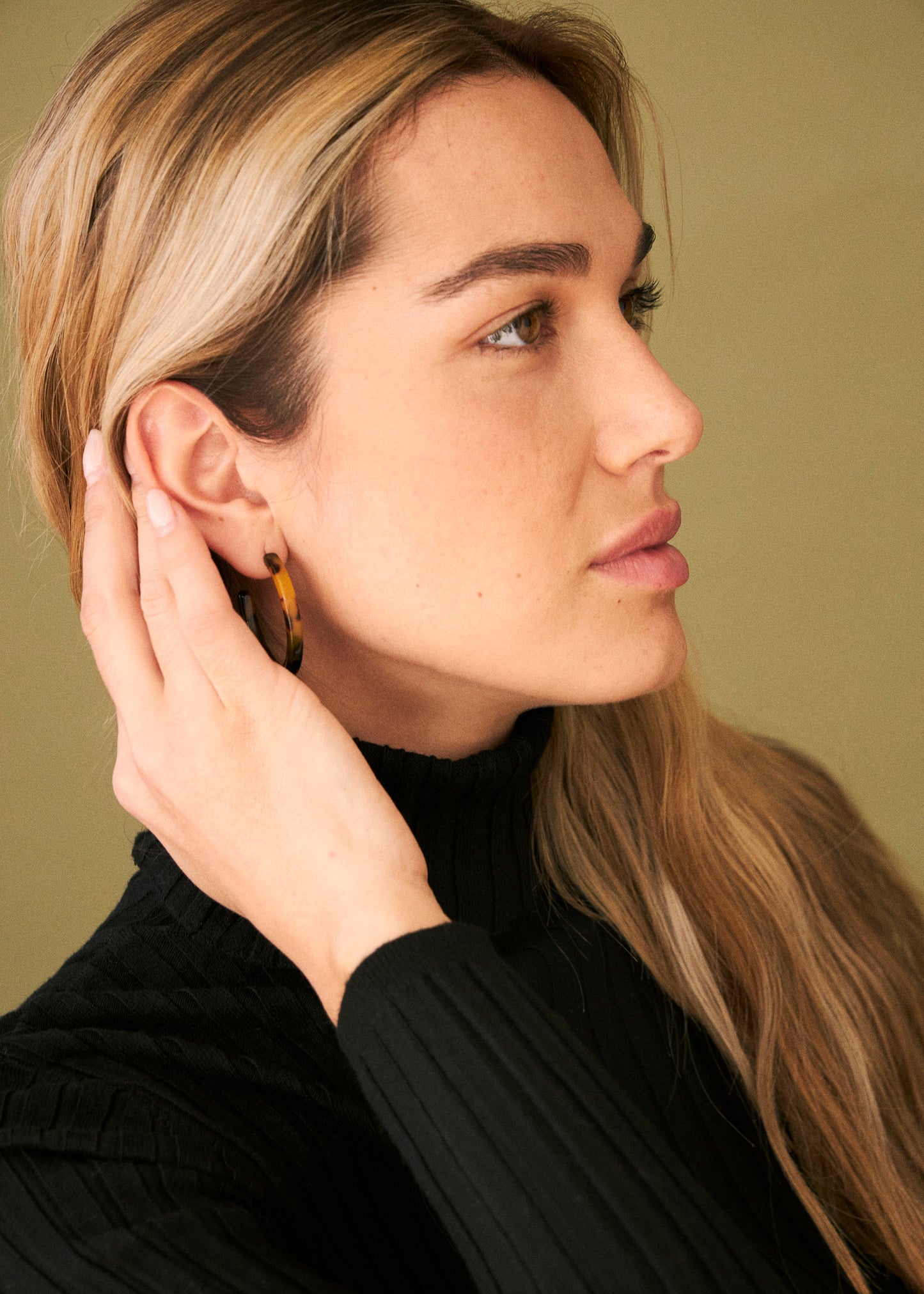 Fringe hoop earrings