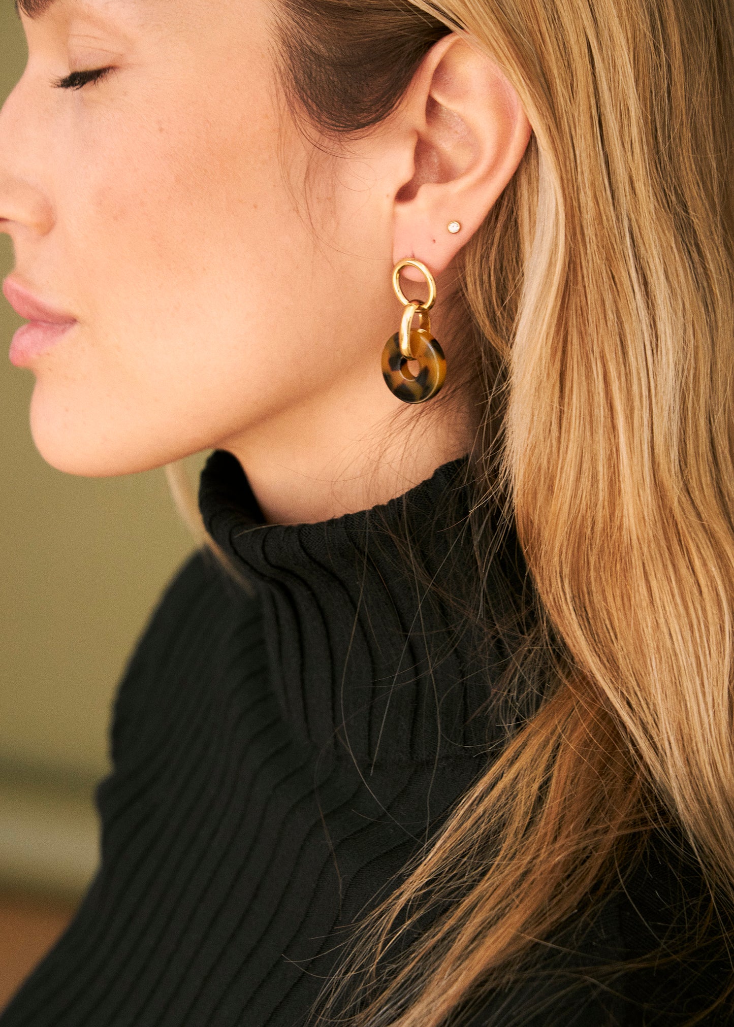 Fringe hoop earrings