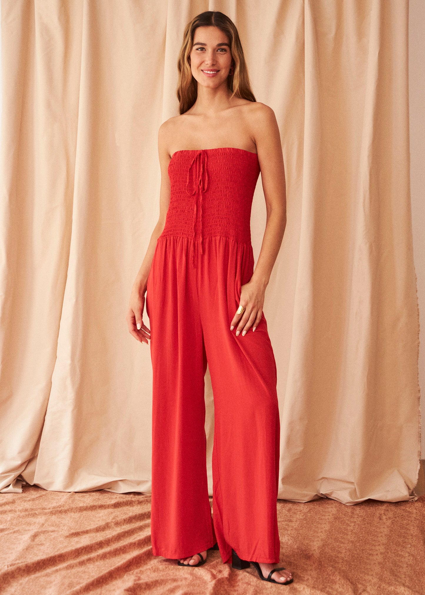 Ruched jumpsuit
