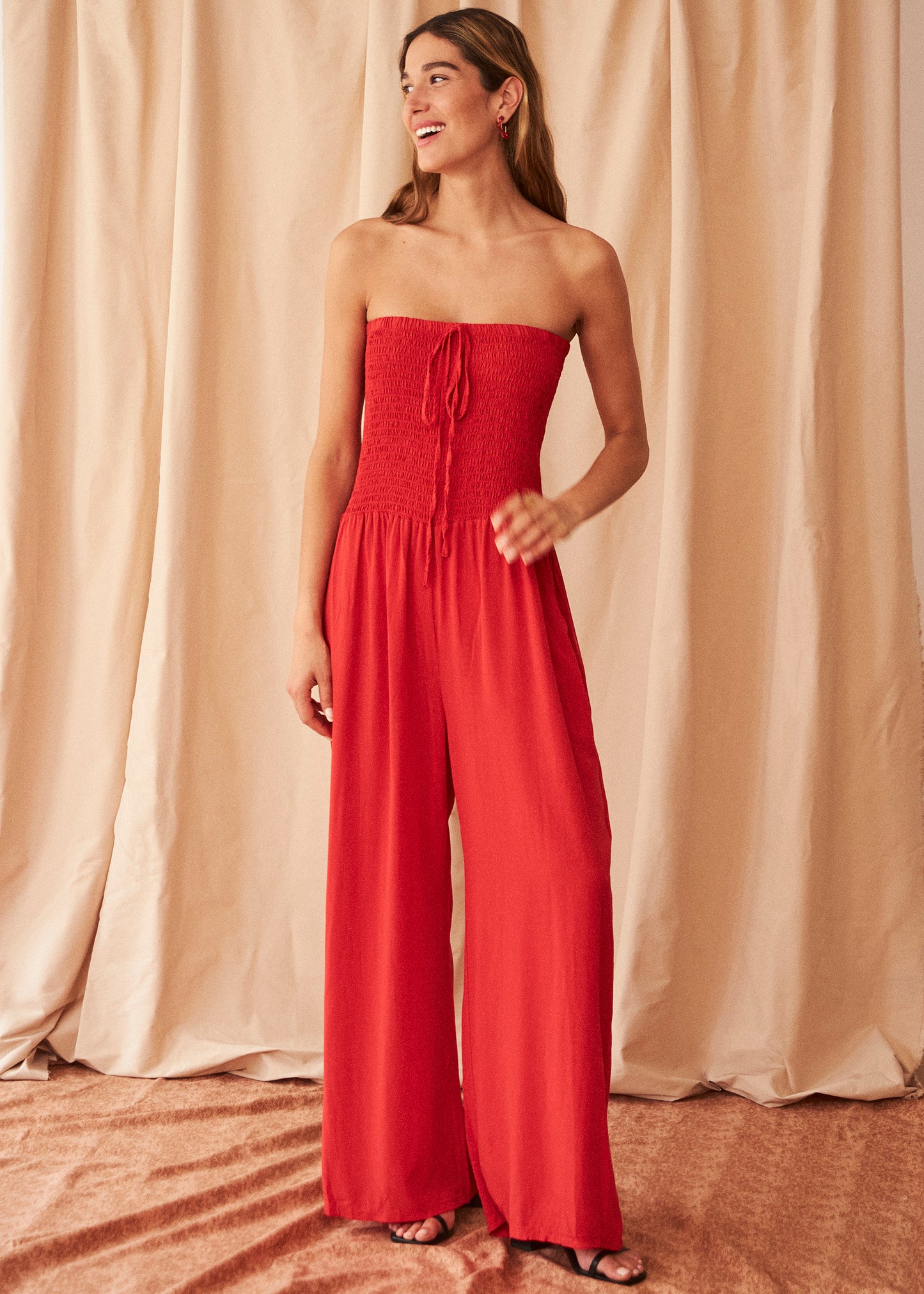 Ruched jumpsuit