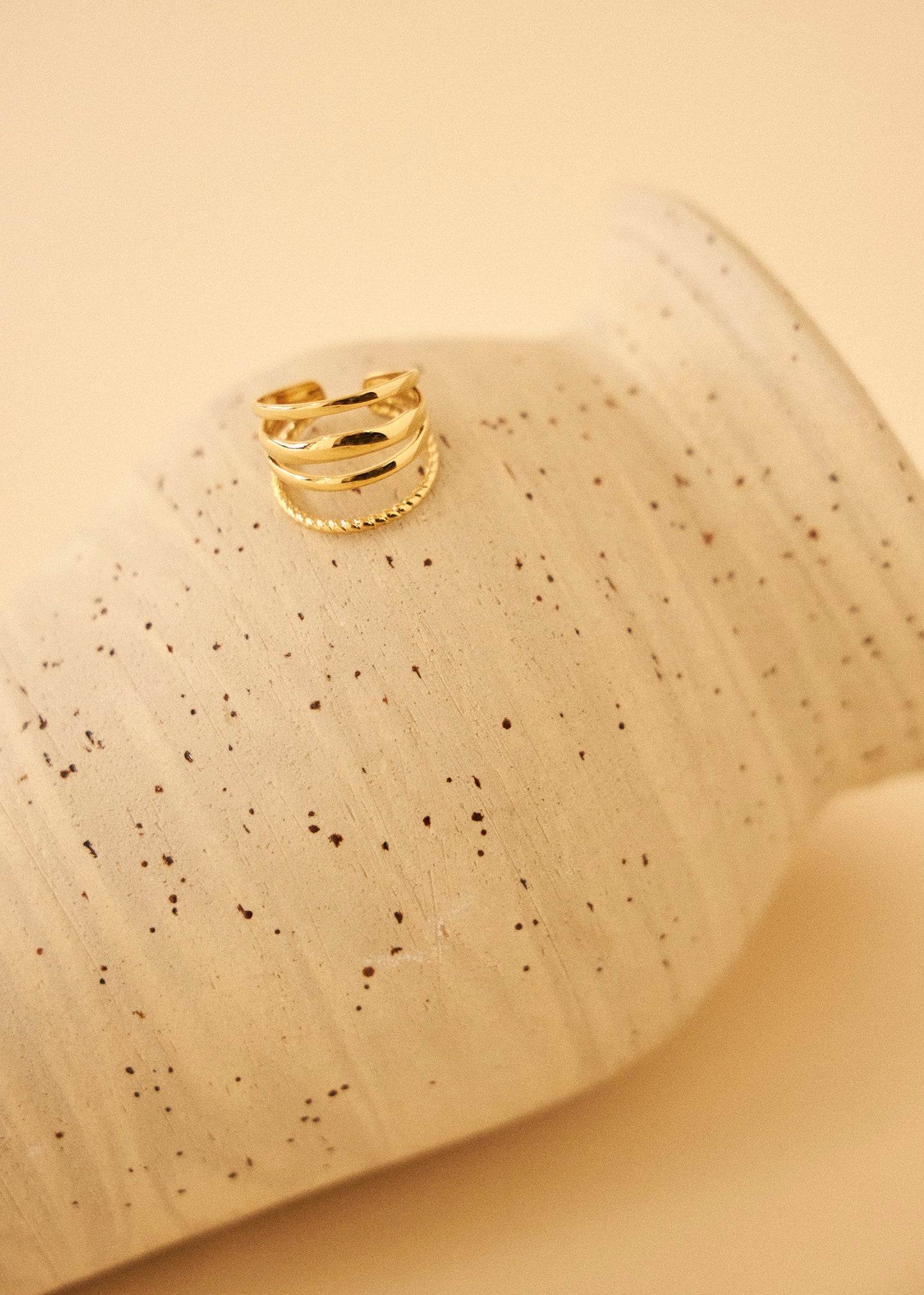 Fringe hoop earrings