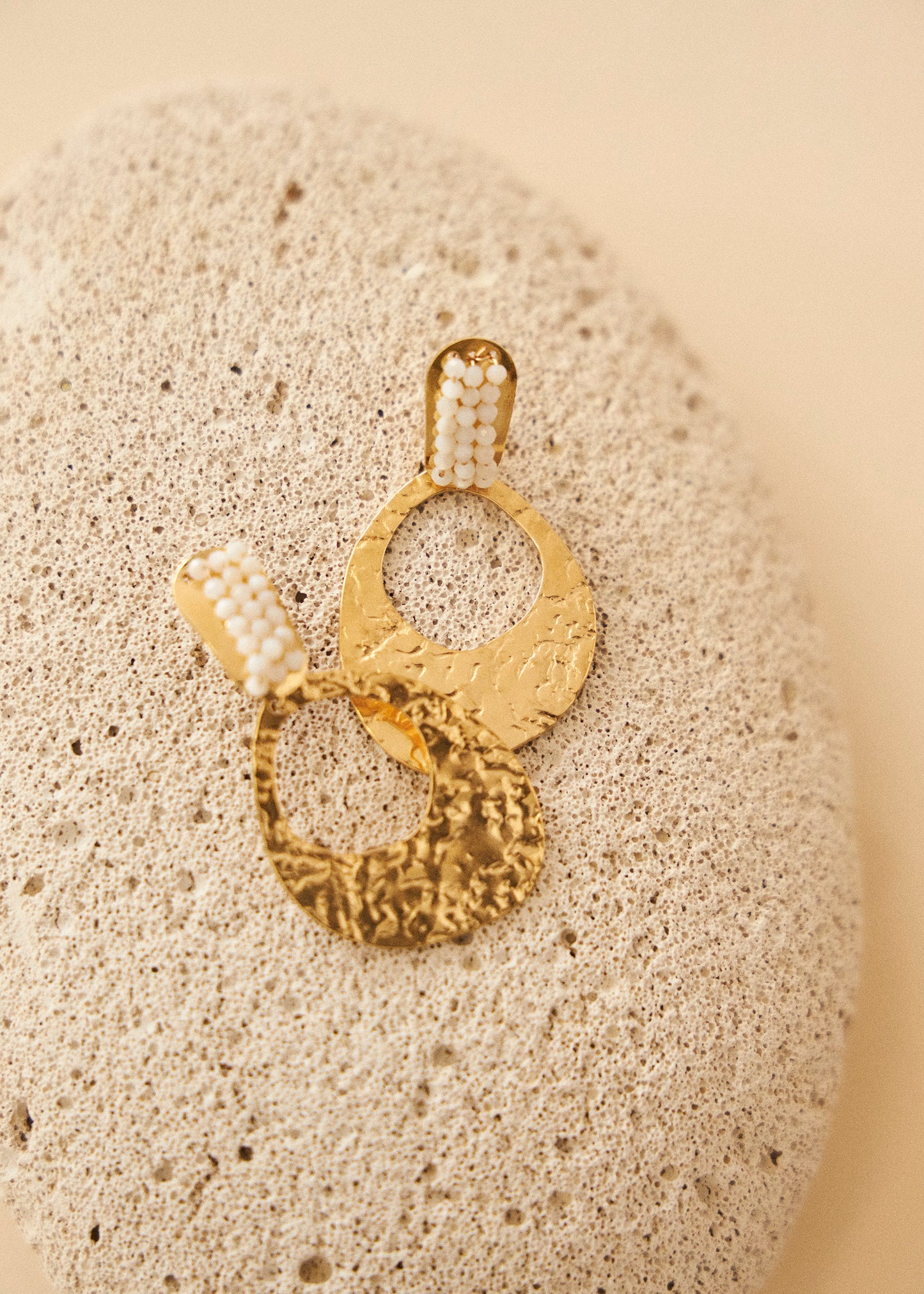 Fringe hoop earrings