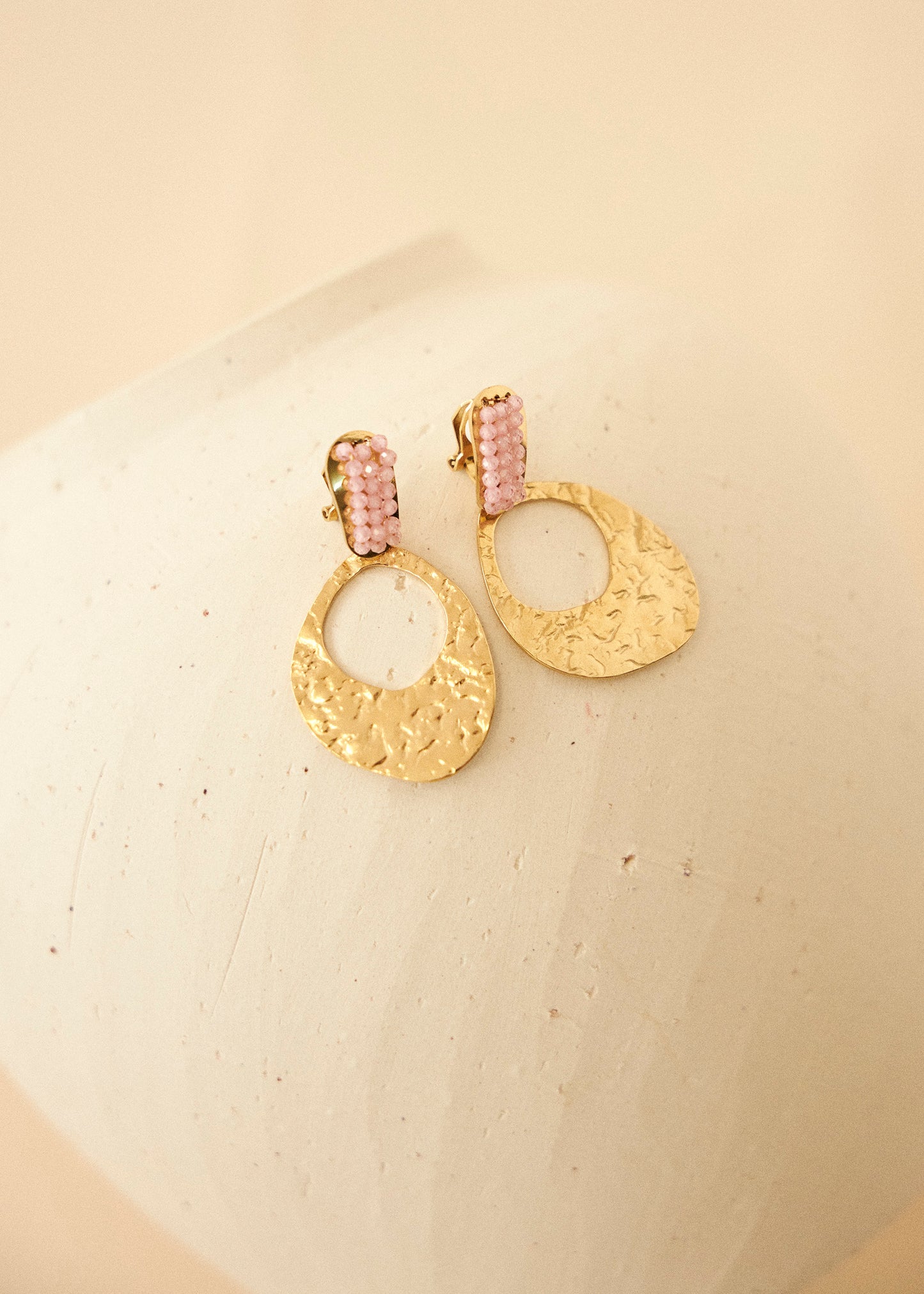 Fringe hoop earrings