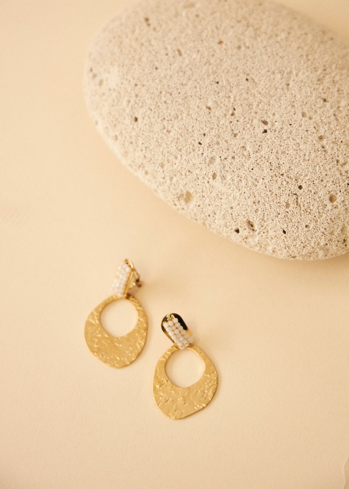 Fringe hoop earrings
