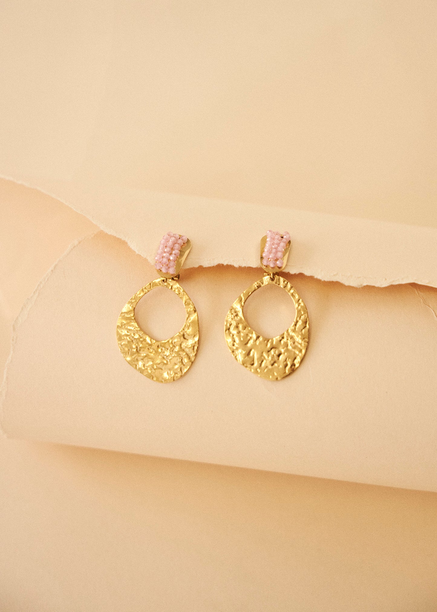 Fringe hoop earrings