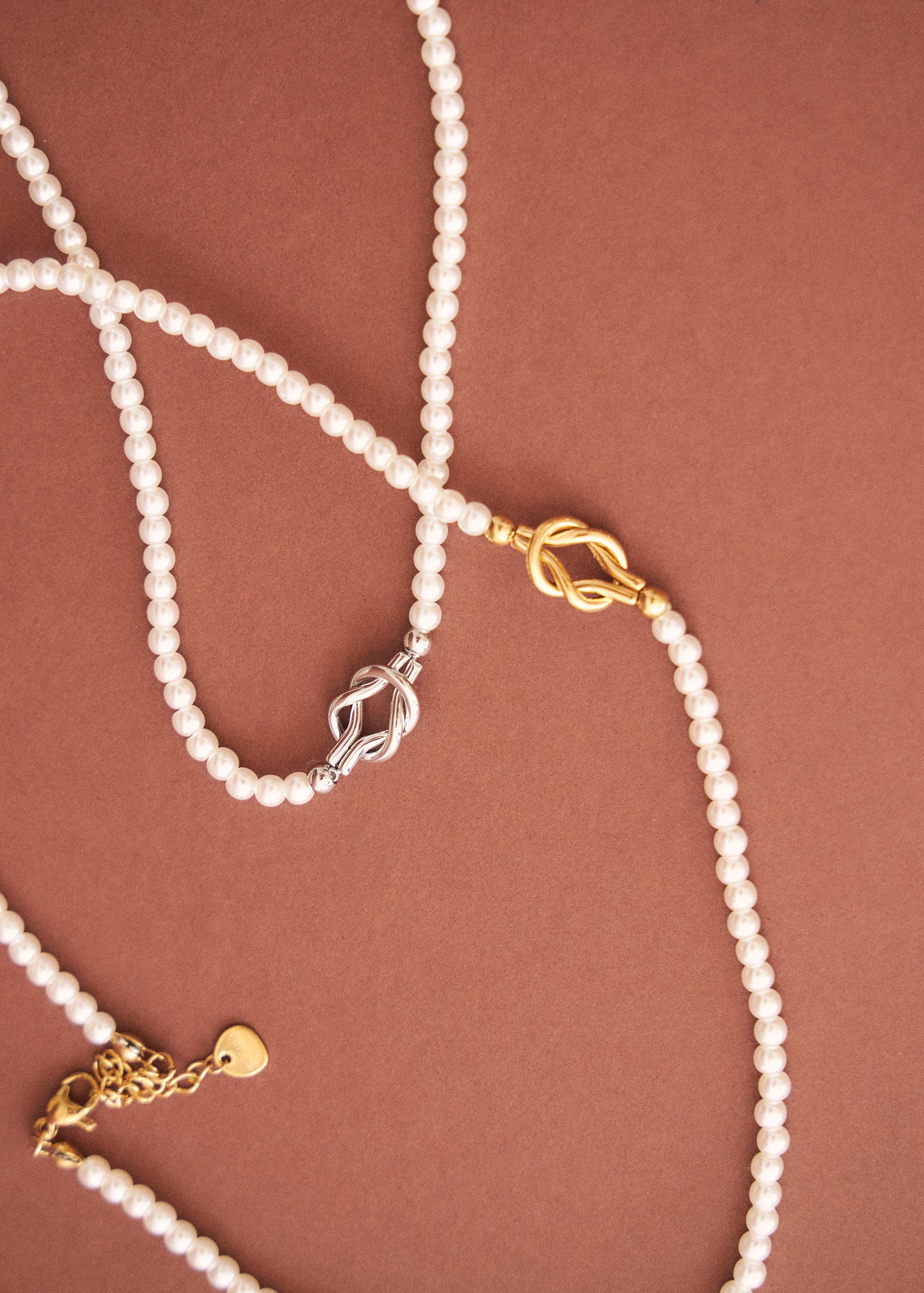 Combined multiple necklace