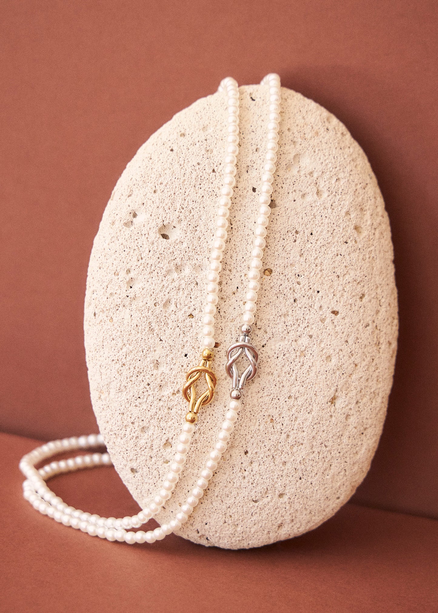 Combined multiple necklace