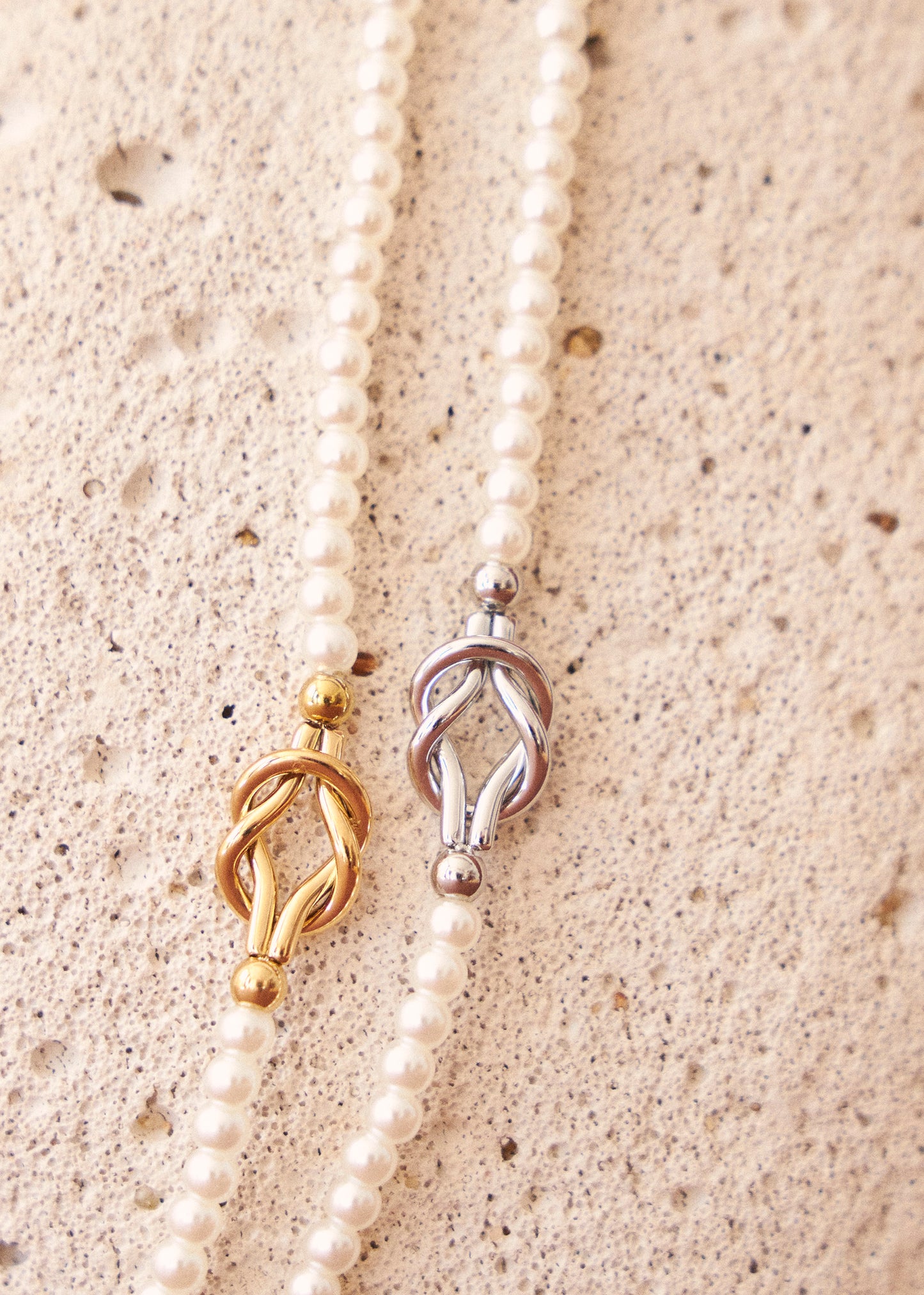Combined multiple necklace
