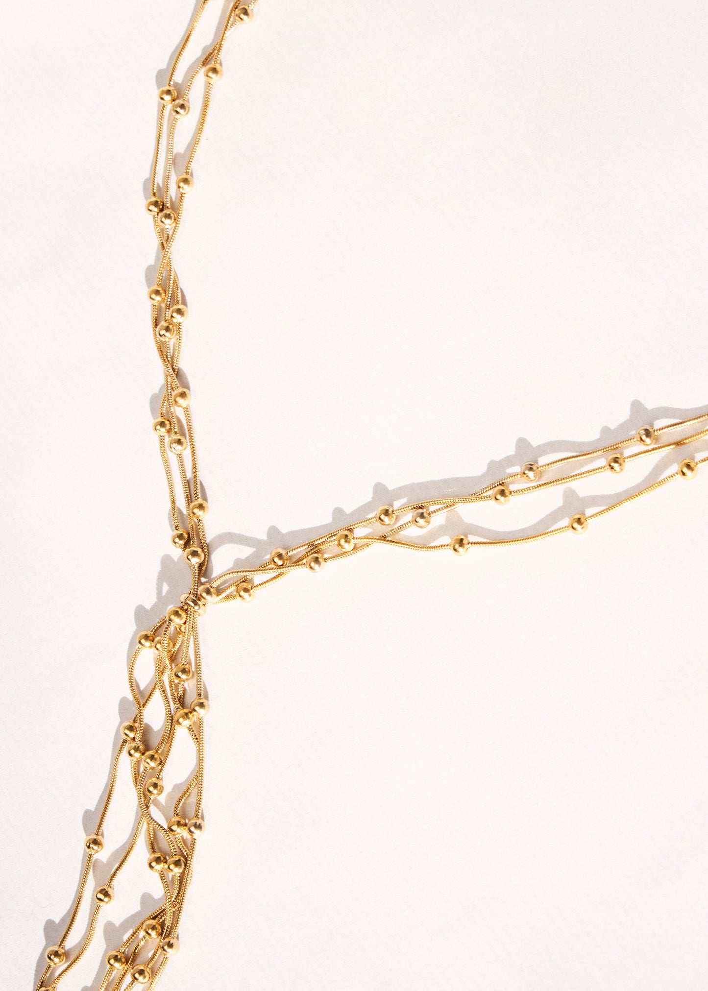 Combined multiple necklace
