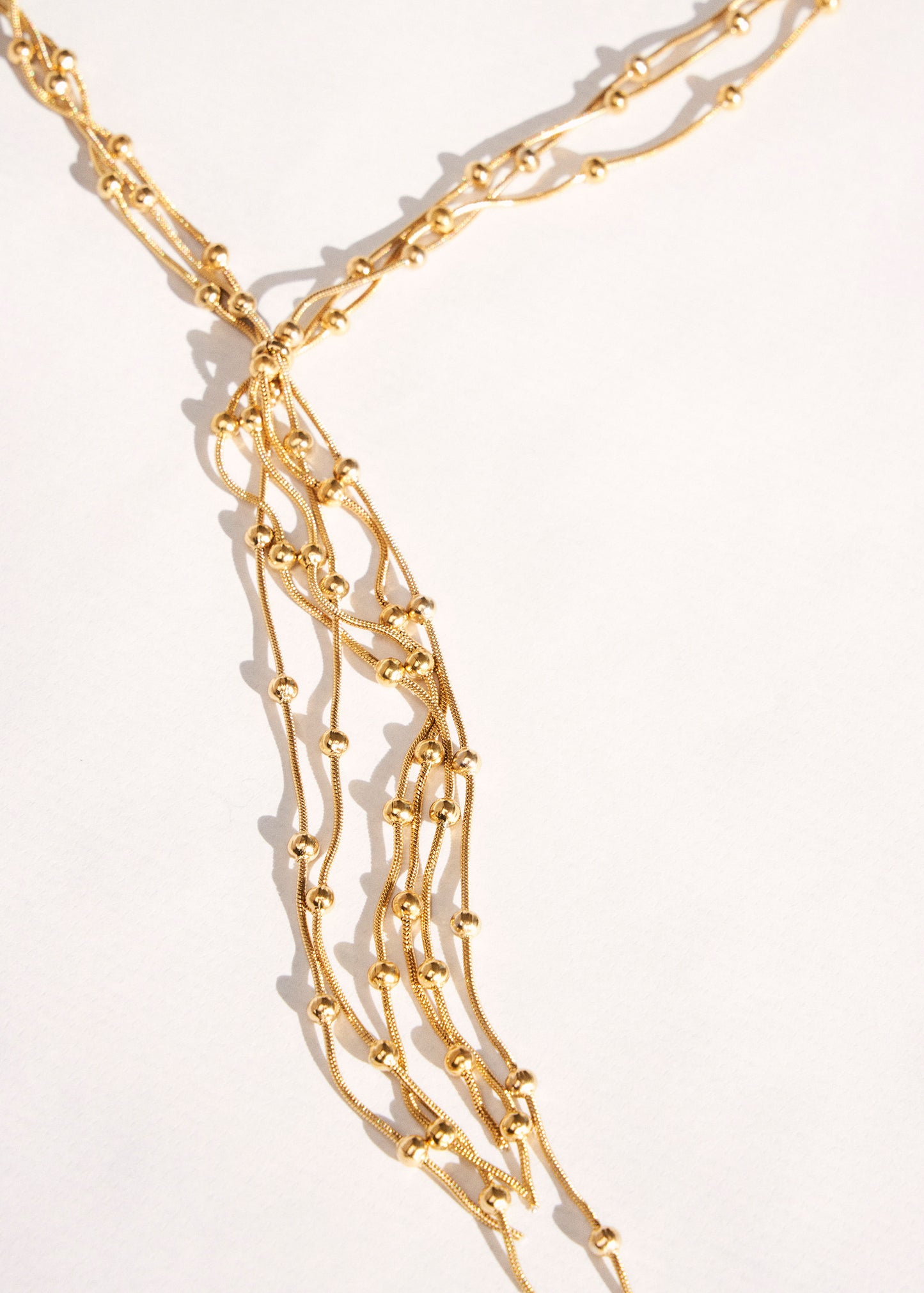 Combined multiple necklace