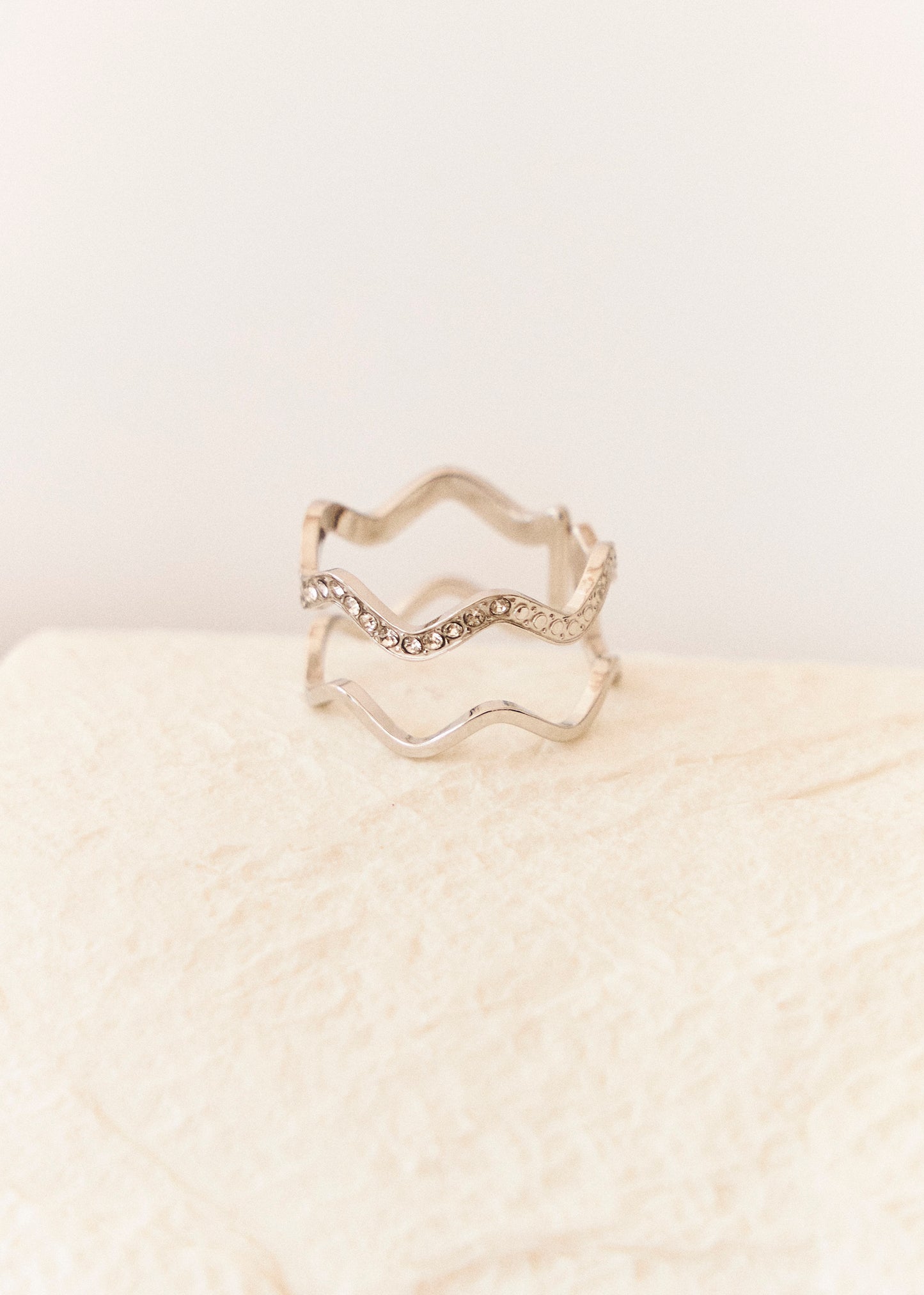 Anillo doble ondas