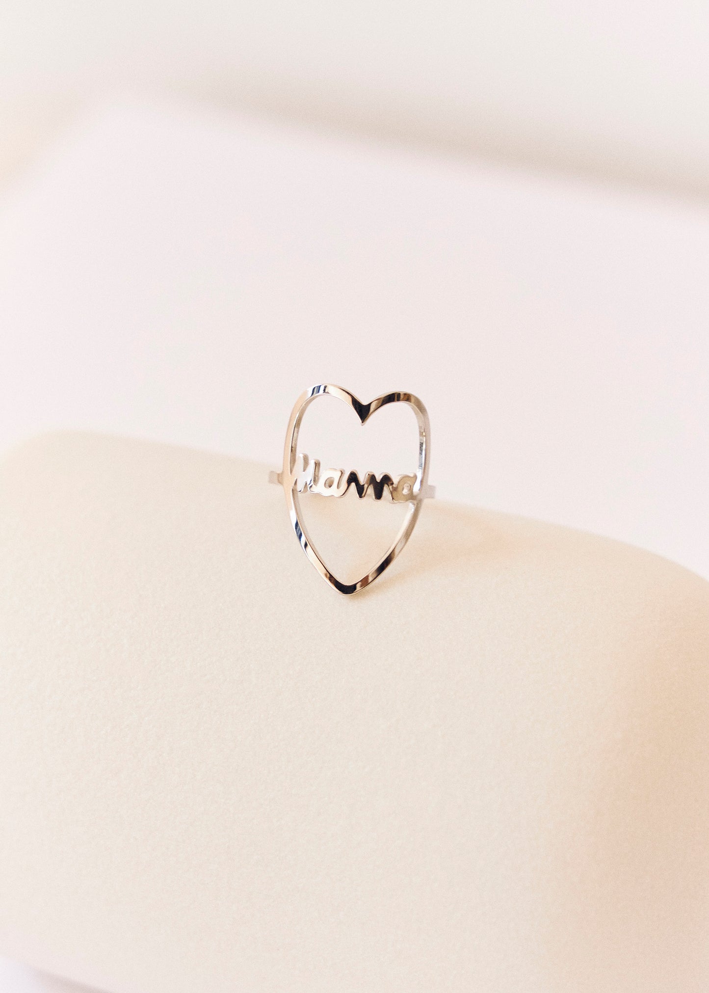 Mama heart ring