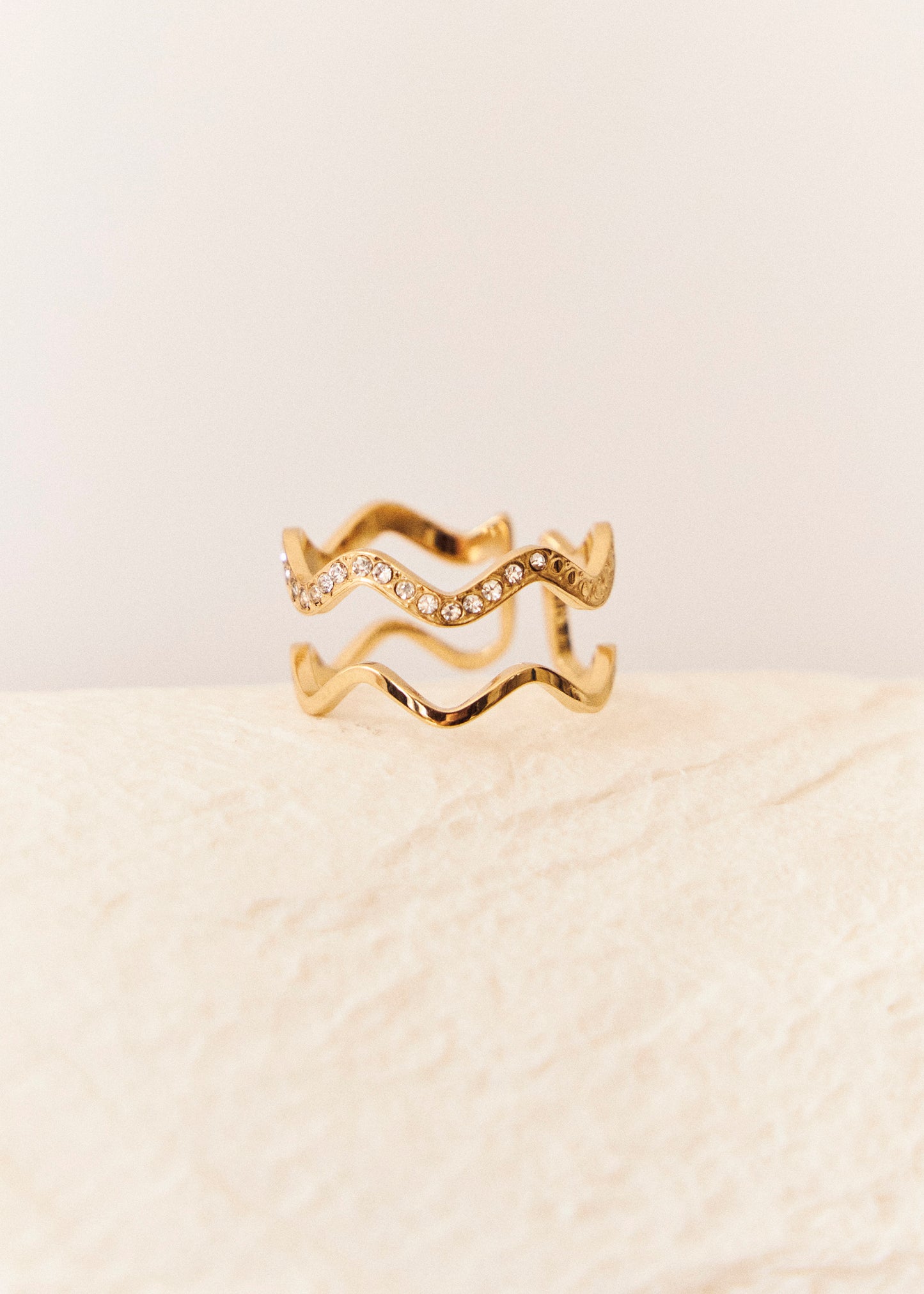 Anillo doble ondas