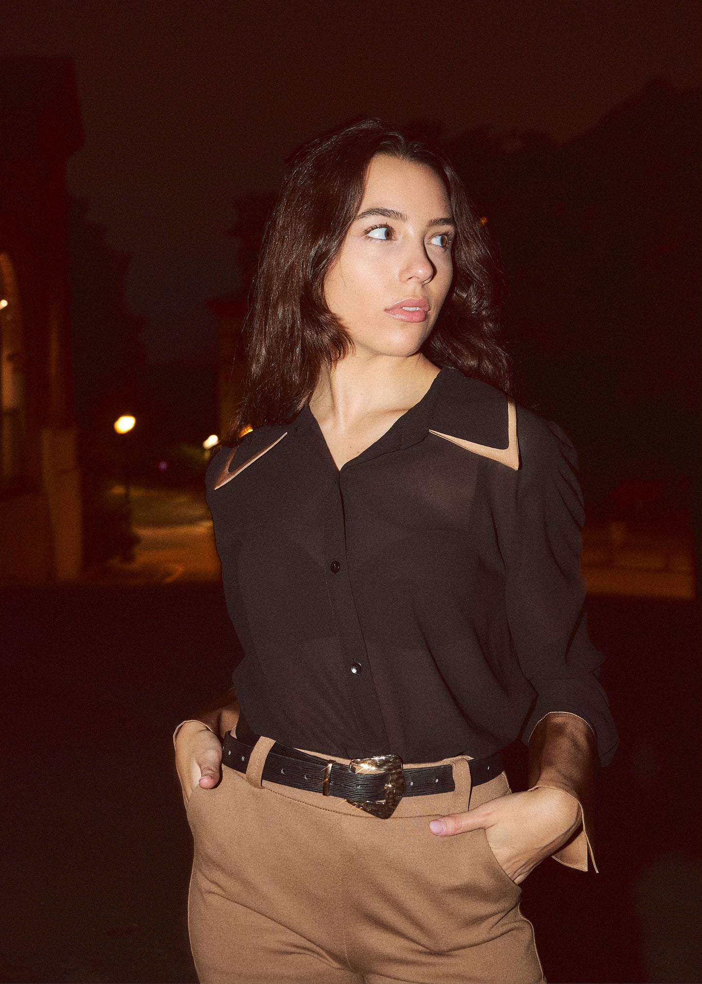 Camisa bicolor