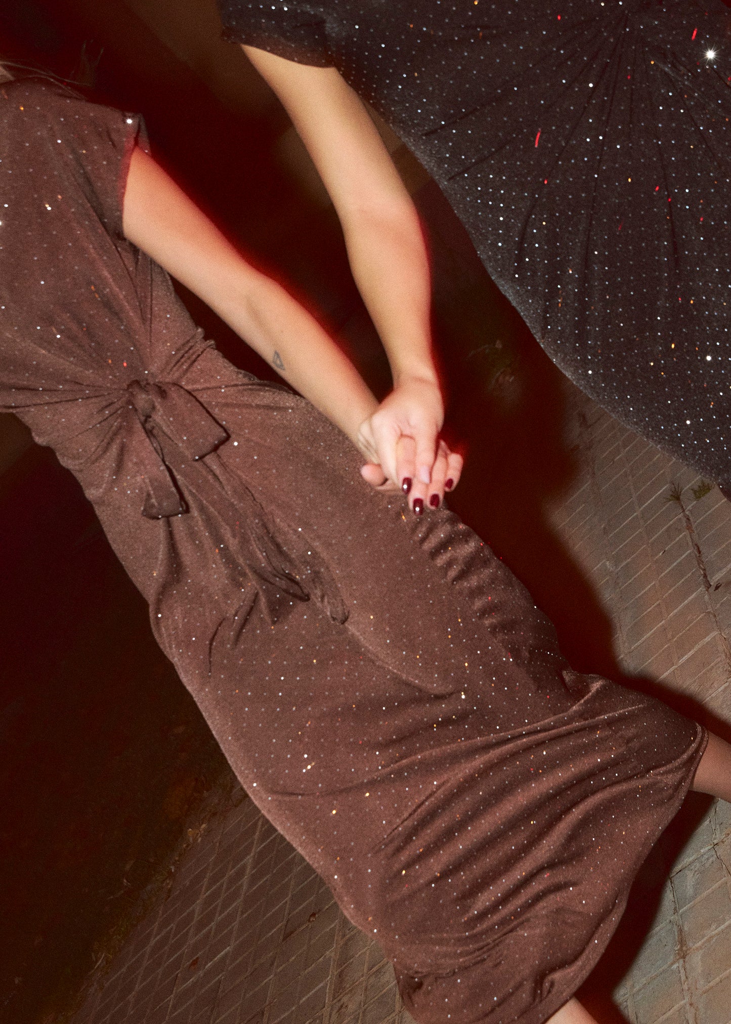 Long shiny dress