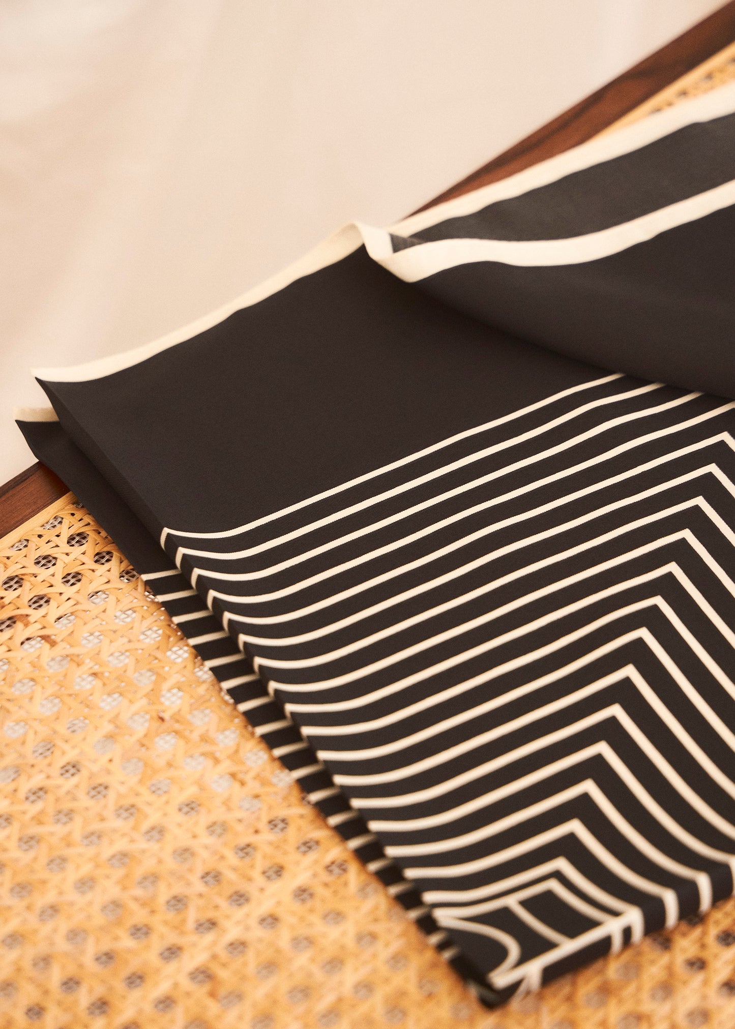 Plain satin scarf