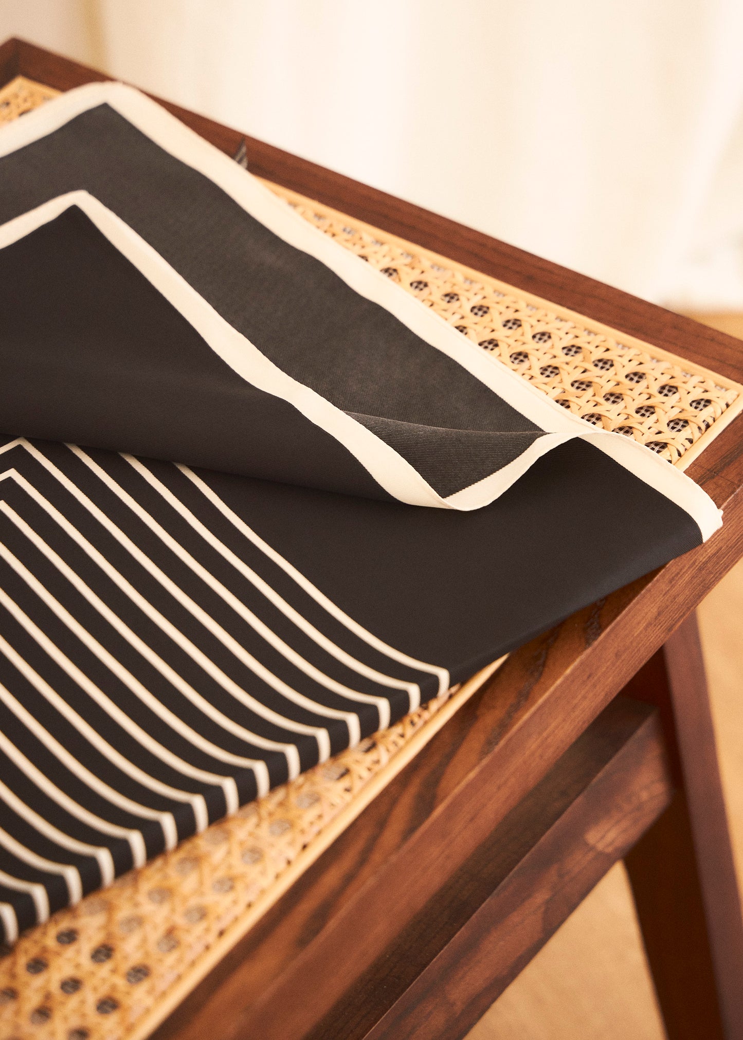 Plain satin scarf