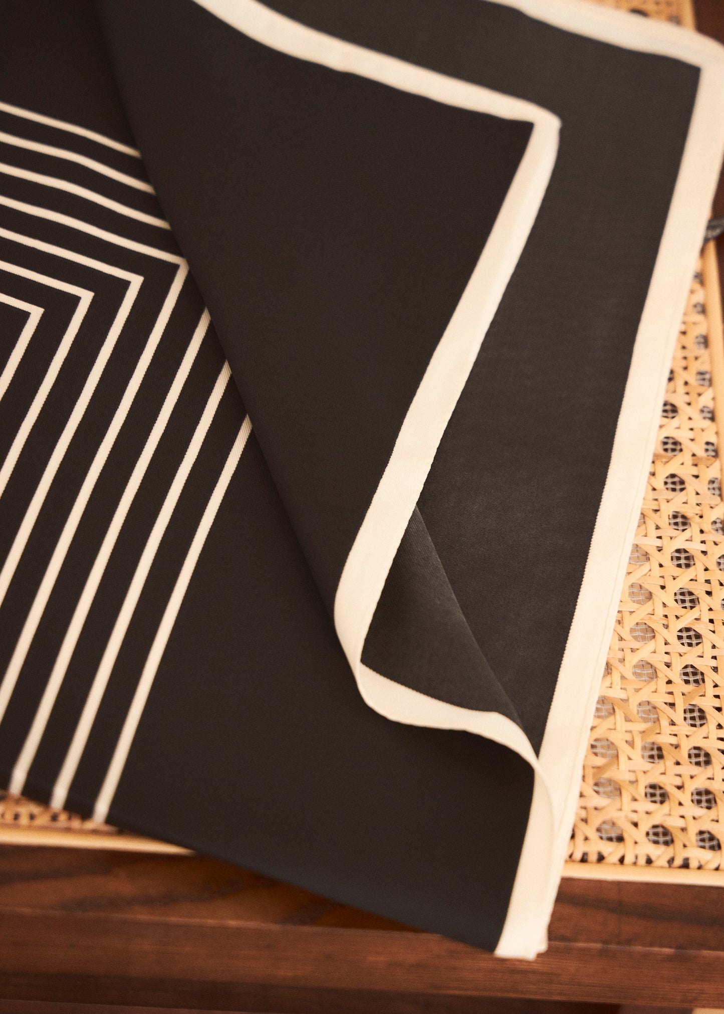 Plain satin scarf