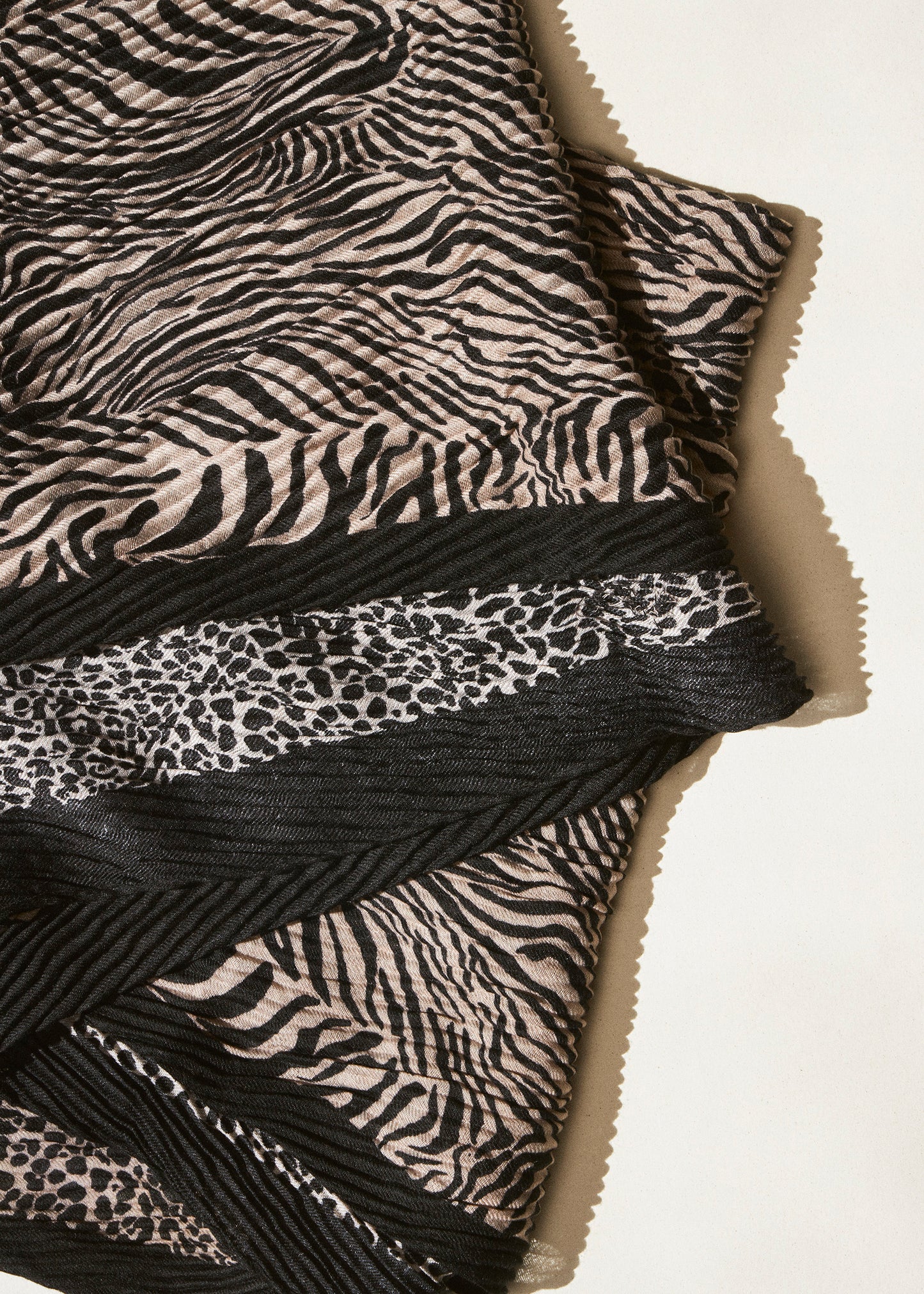 Plain satin scarf