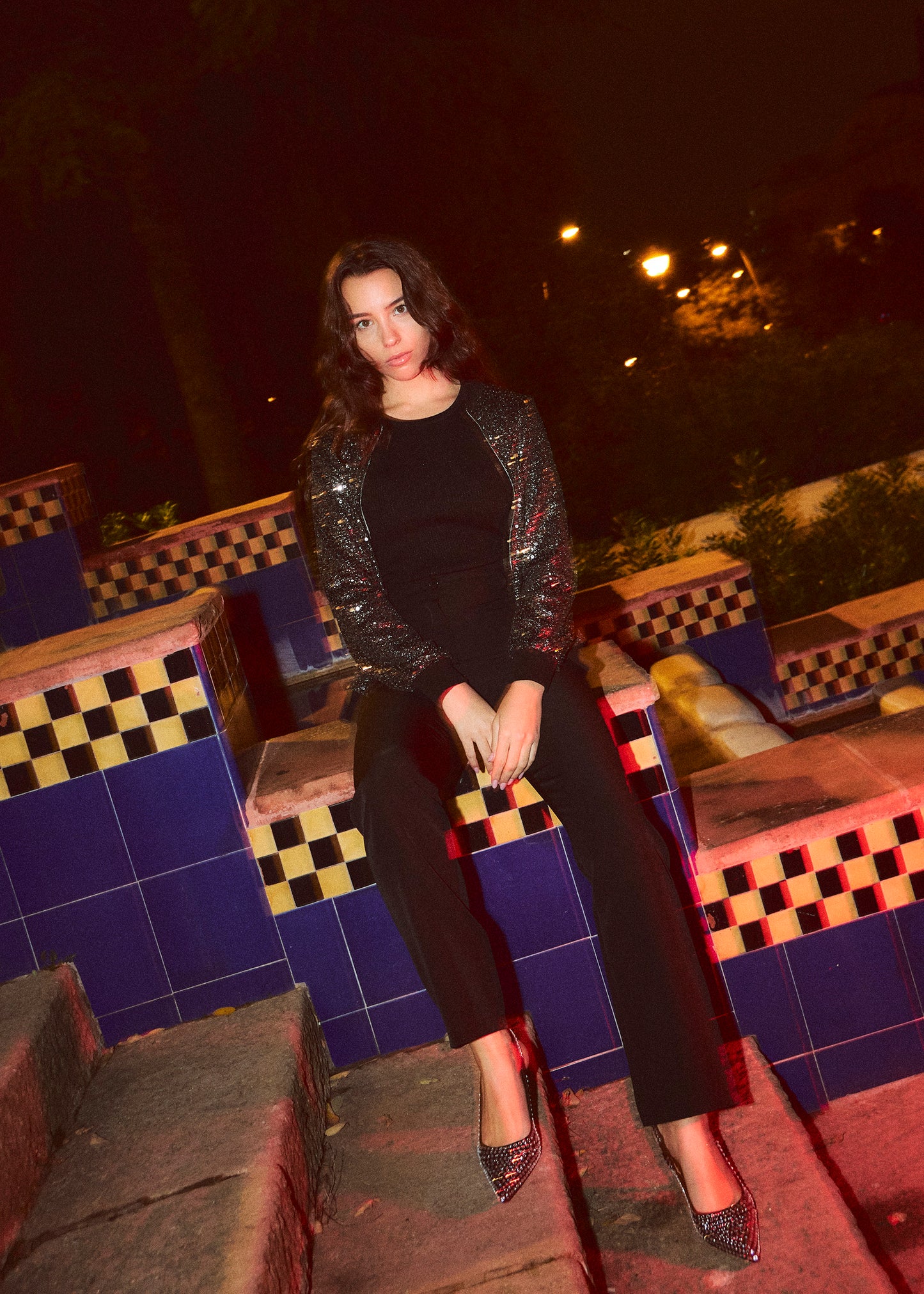 Bomber sequins