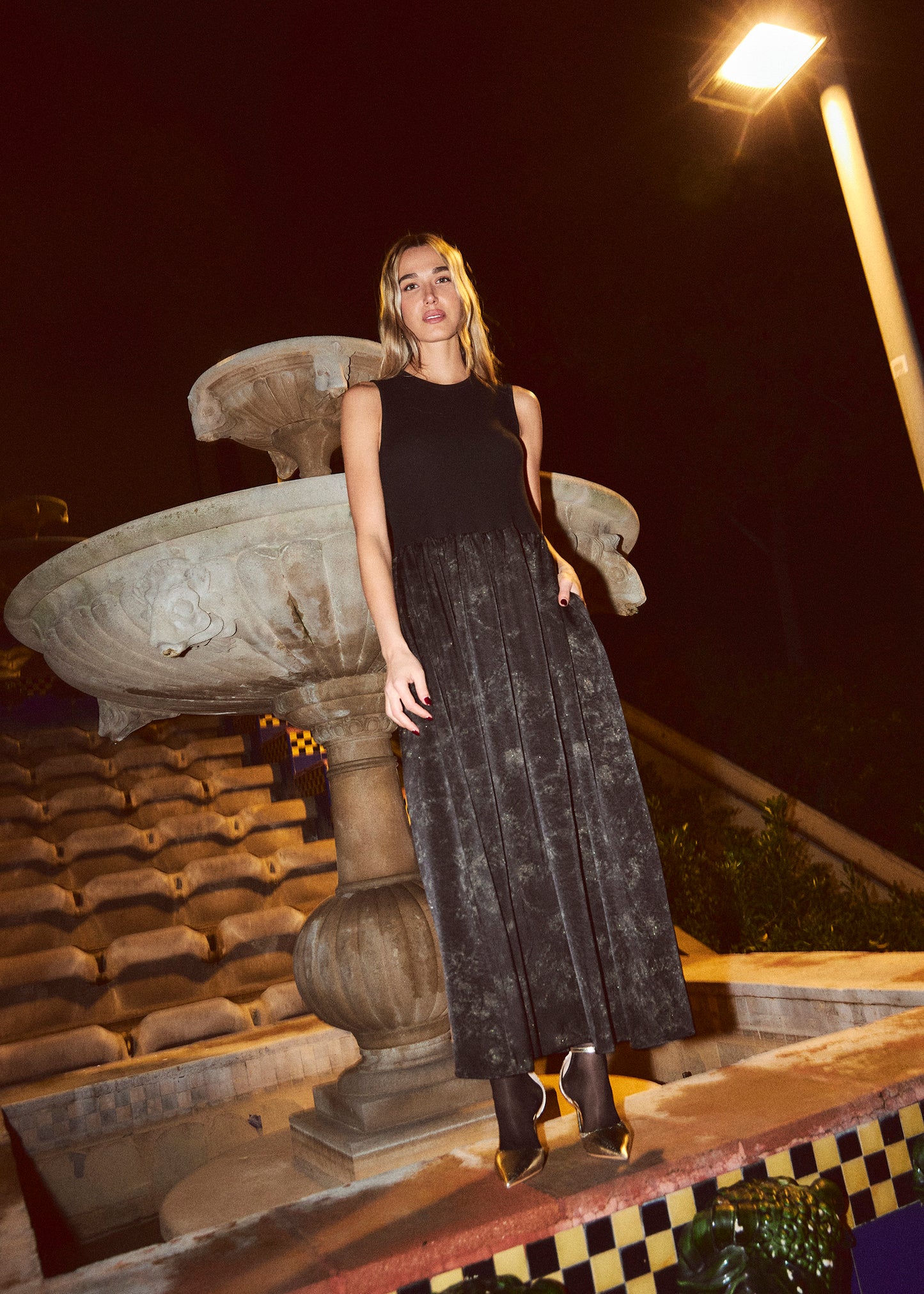 Vestido brocado