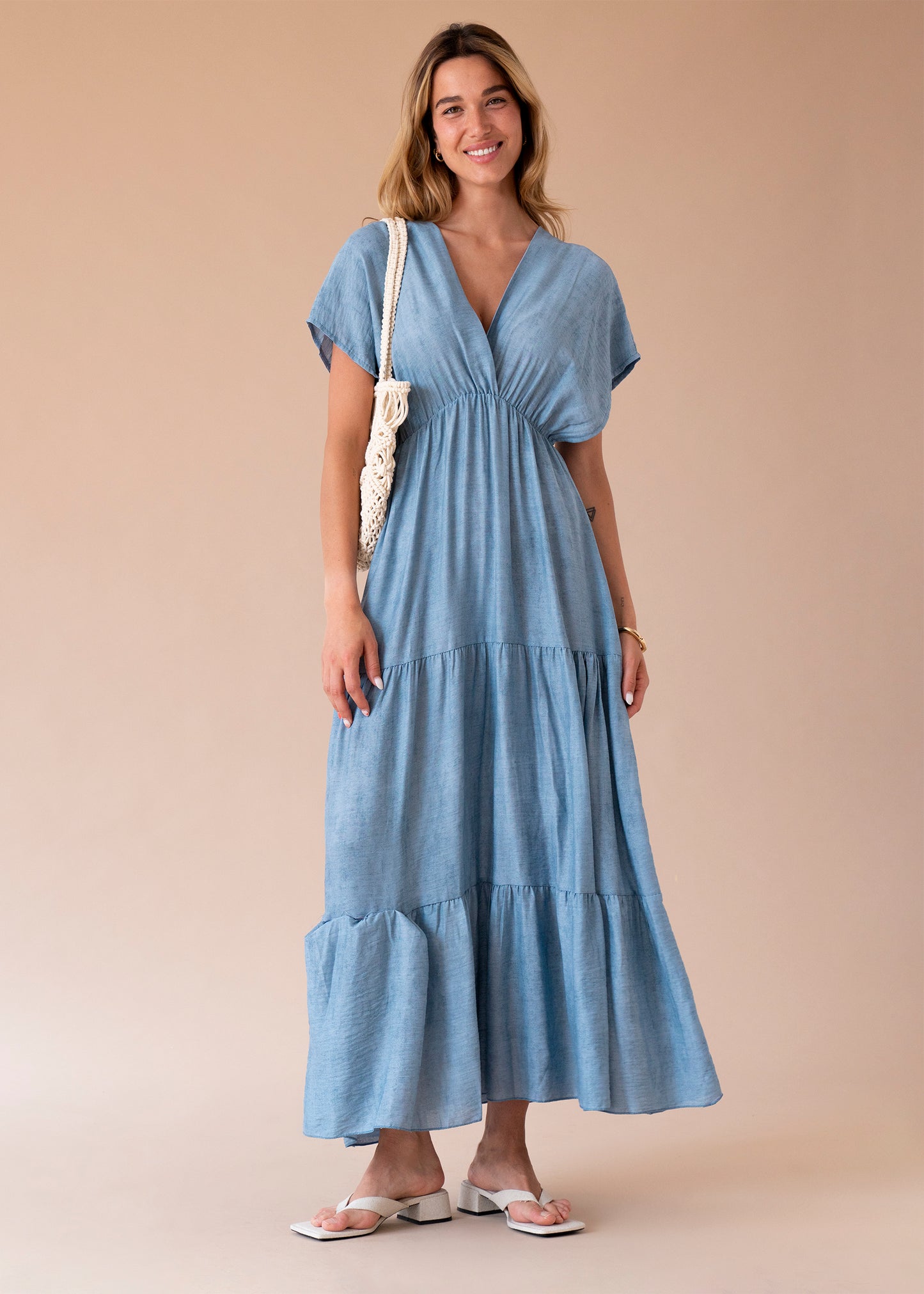 Vestido Acque volantes largo