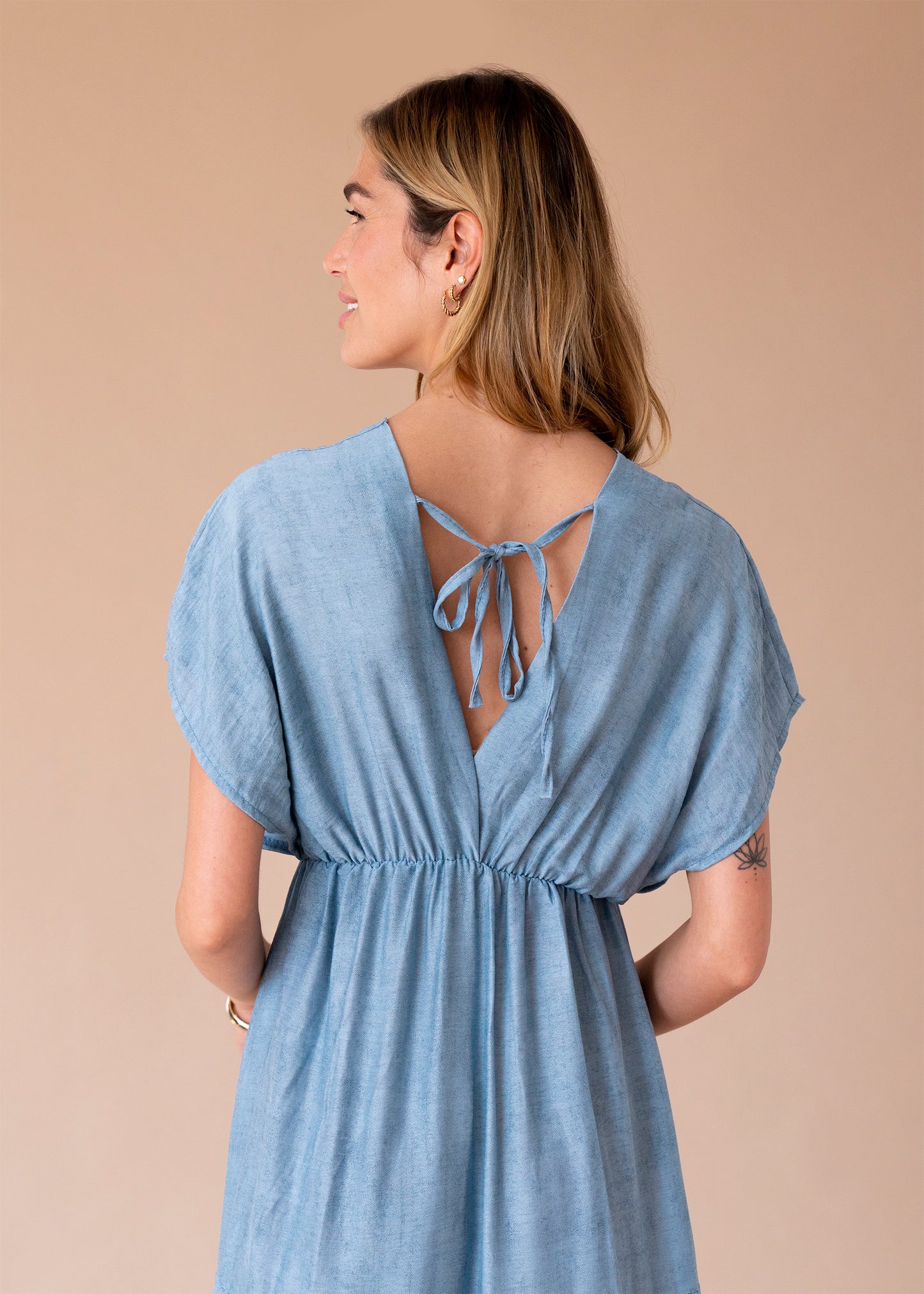 Vestido Acque volantes largo