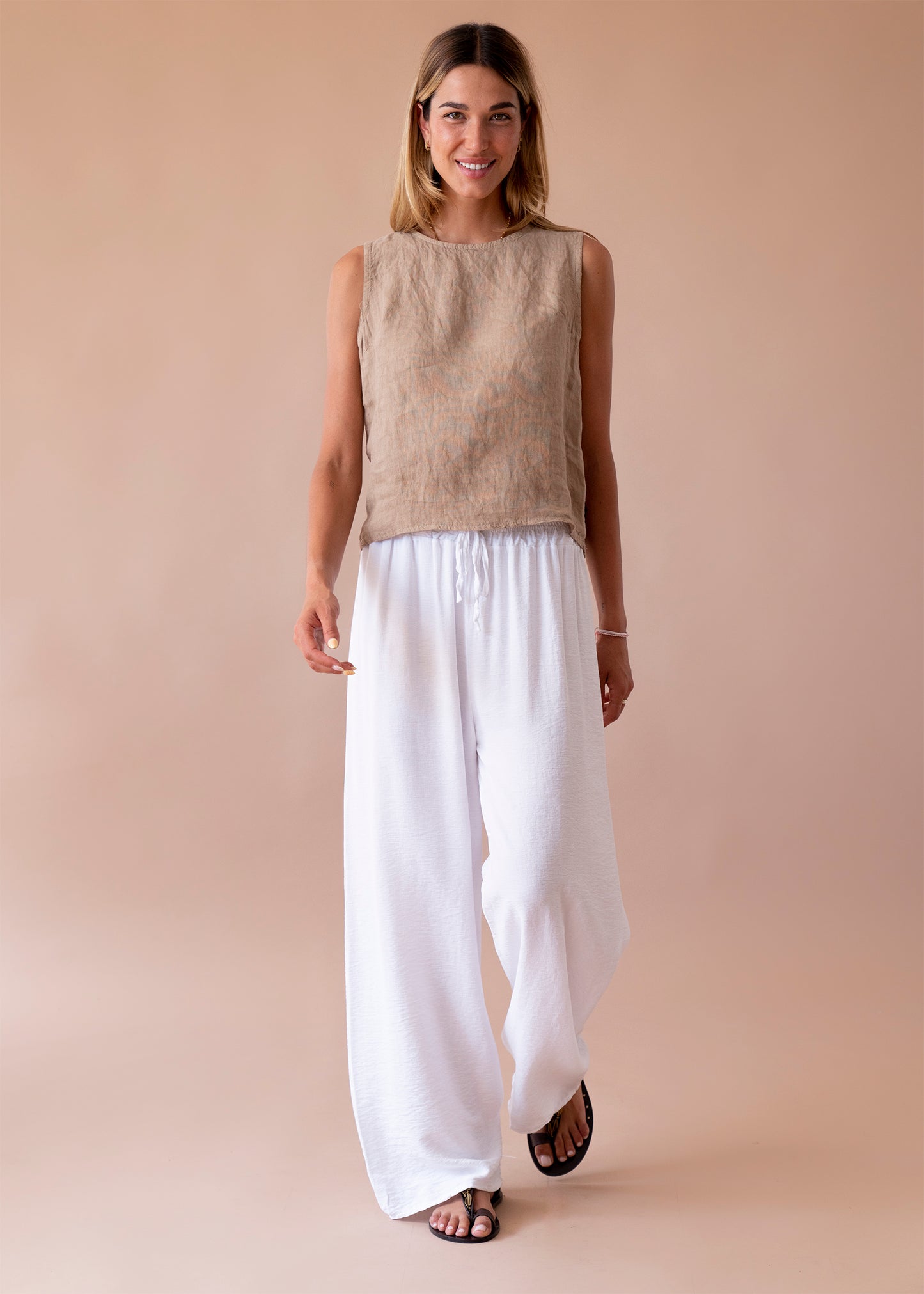 Pantalones fluidos palazzo