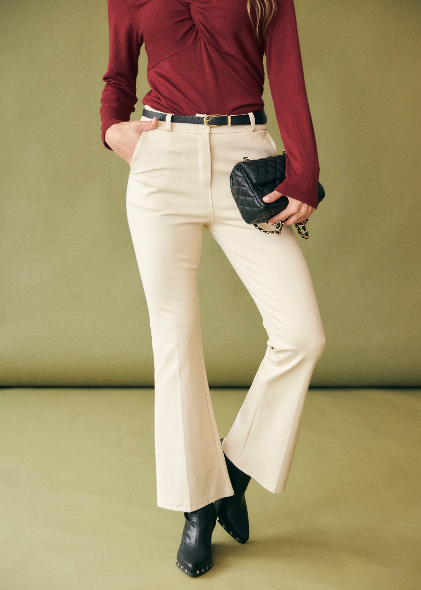 Milan flared trousers