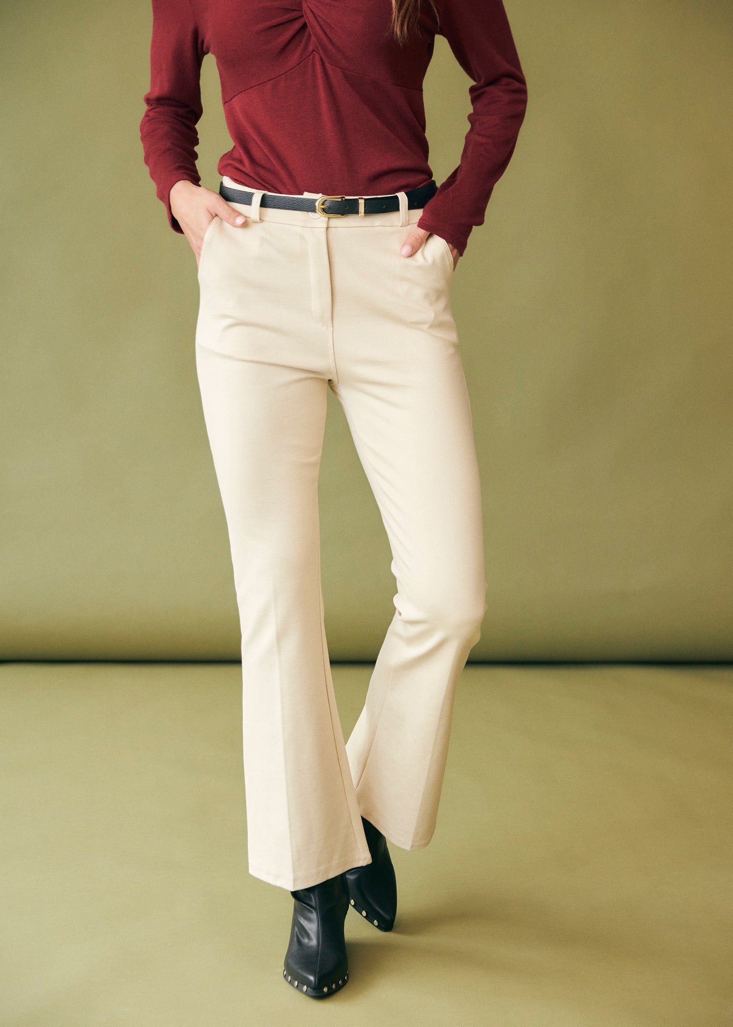 Milan flared trousers