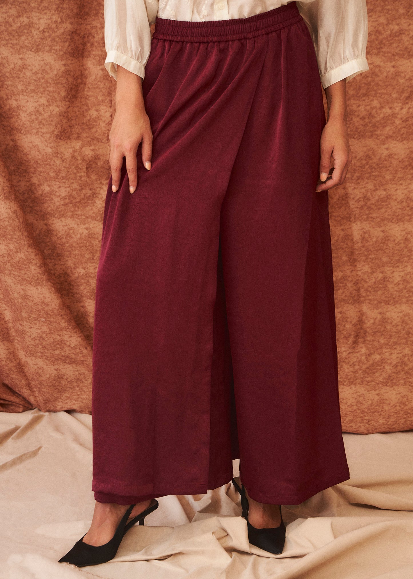 Falda pantalón raso