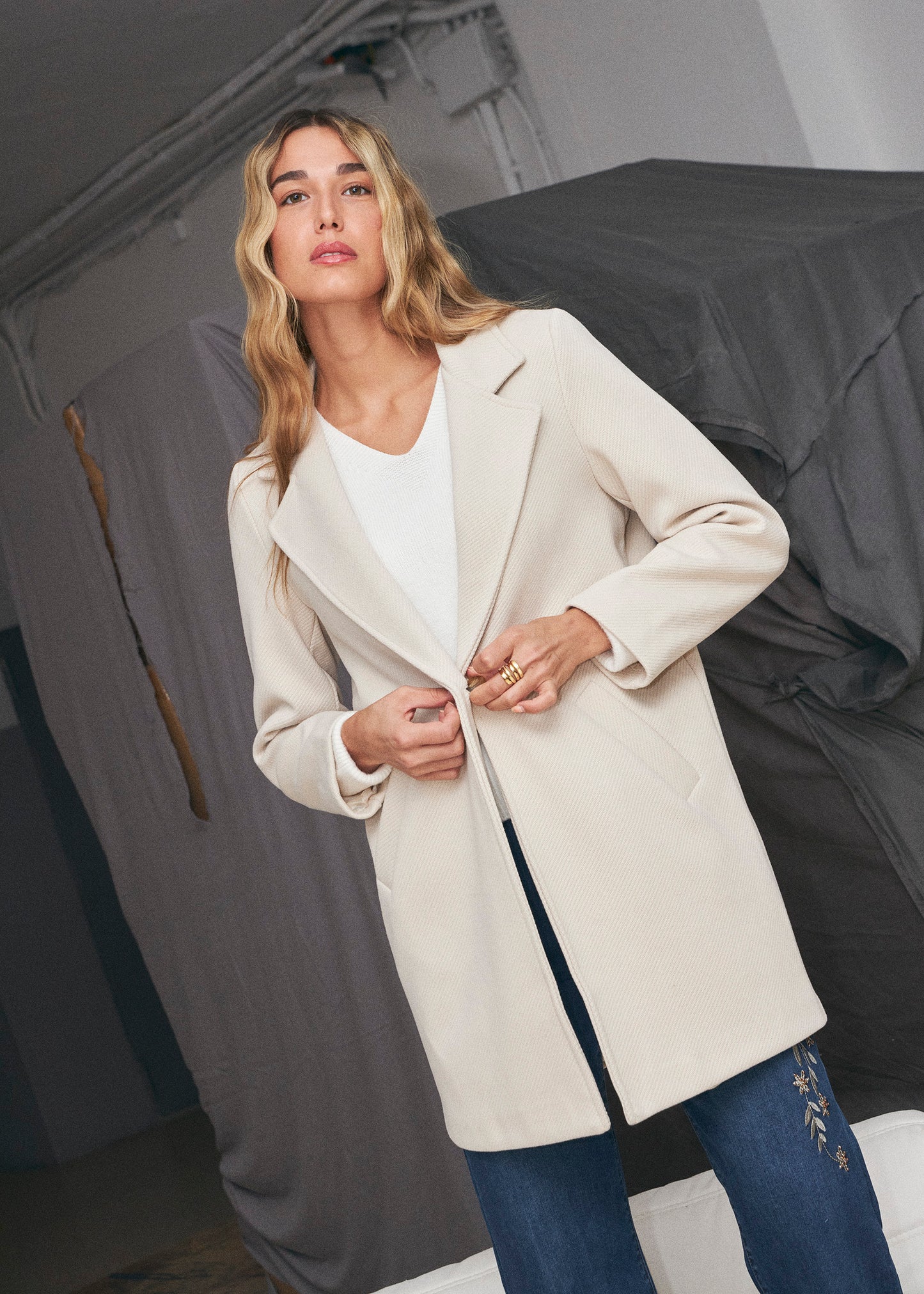 Herringbone coat